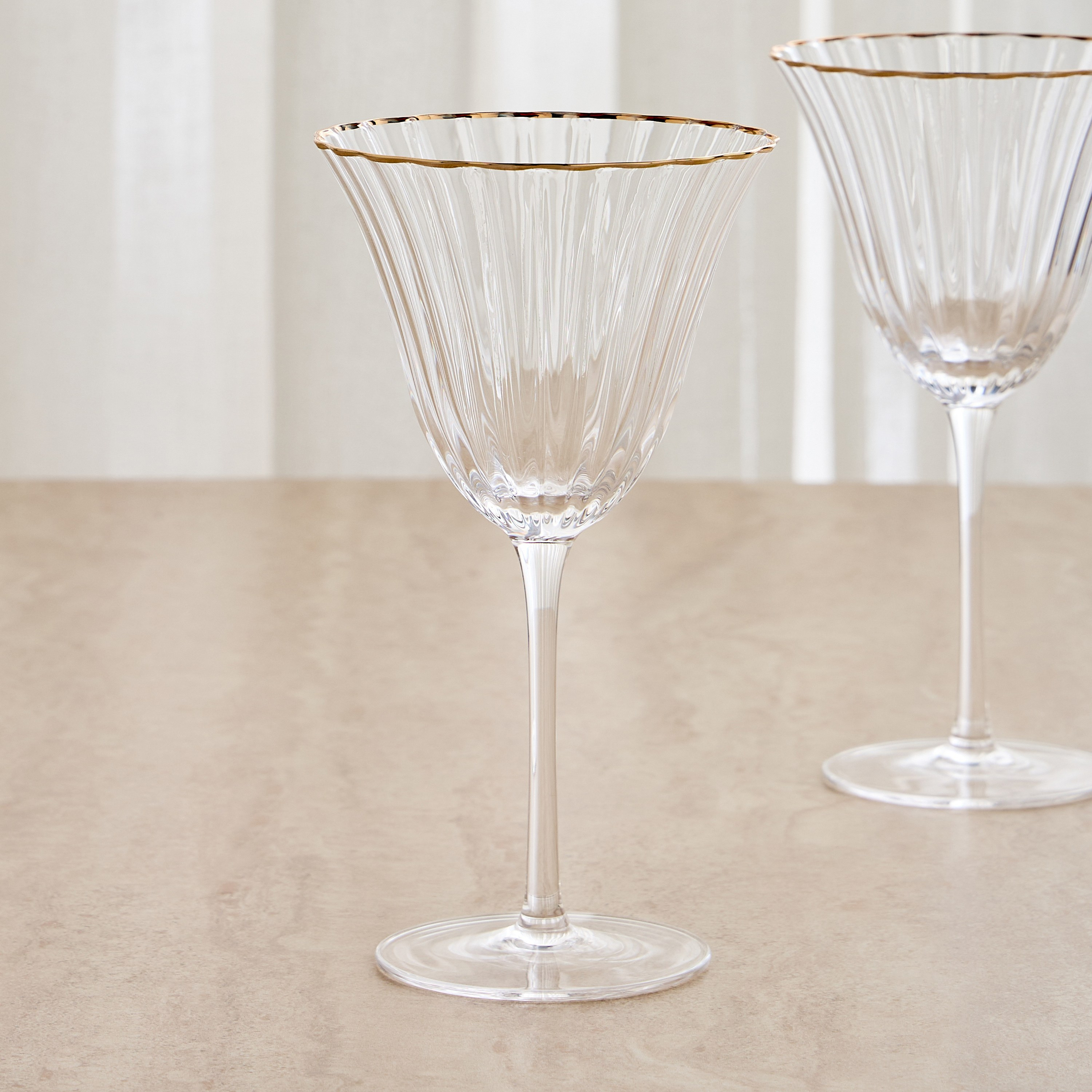 Raqiya 6-Piece Stem Glass Set - 385 ml-household-dining-glassware-stemware-image-2