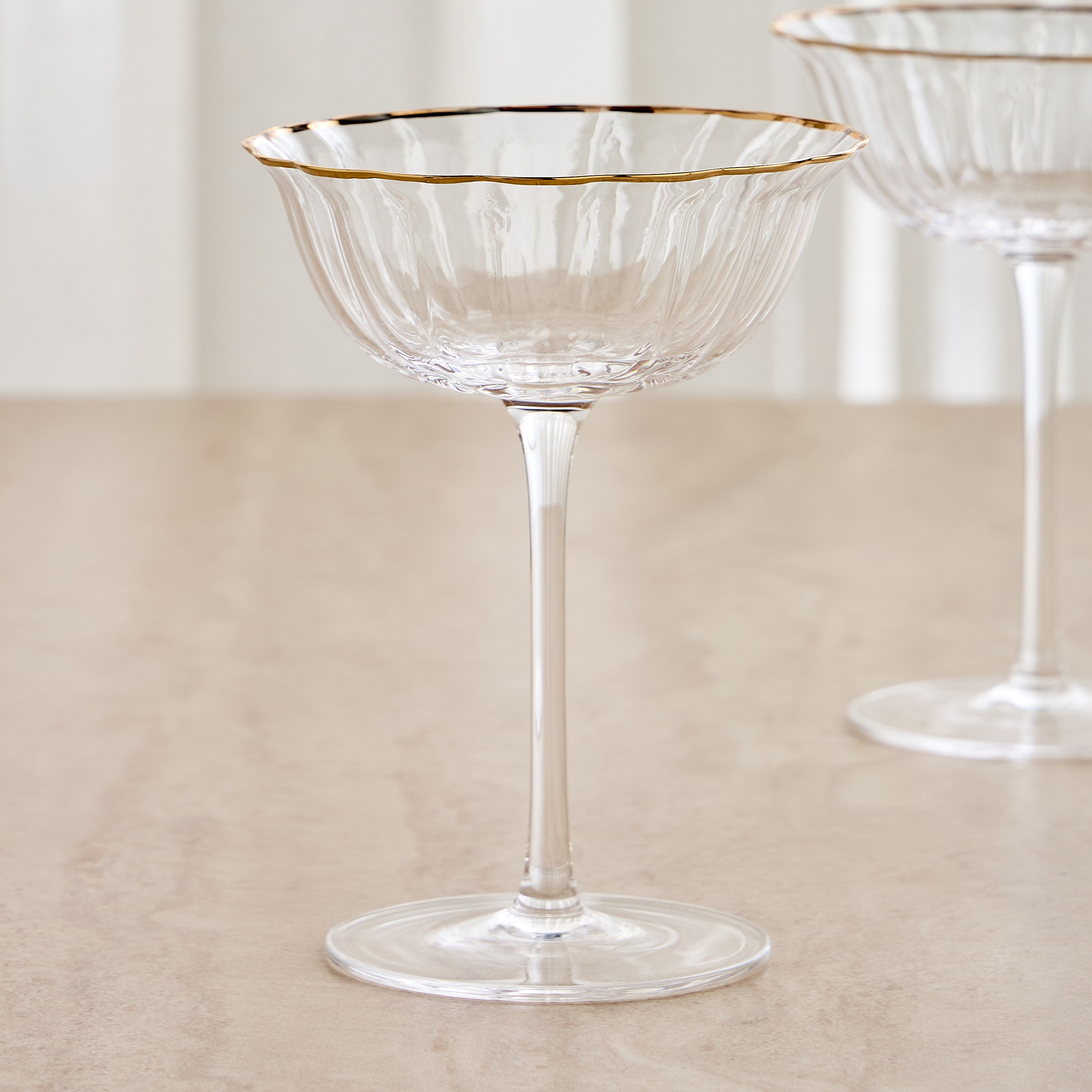 Raqiya 6-Piece Coupe Glass Set - 220 ml-household-dining-glassware-stemware-image-2