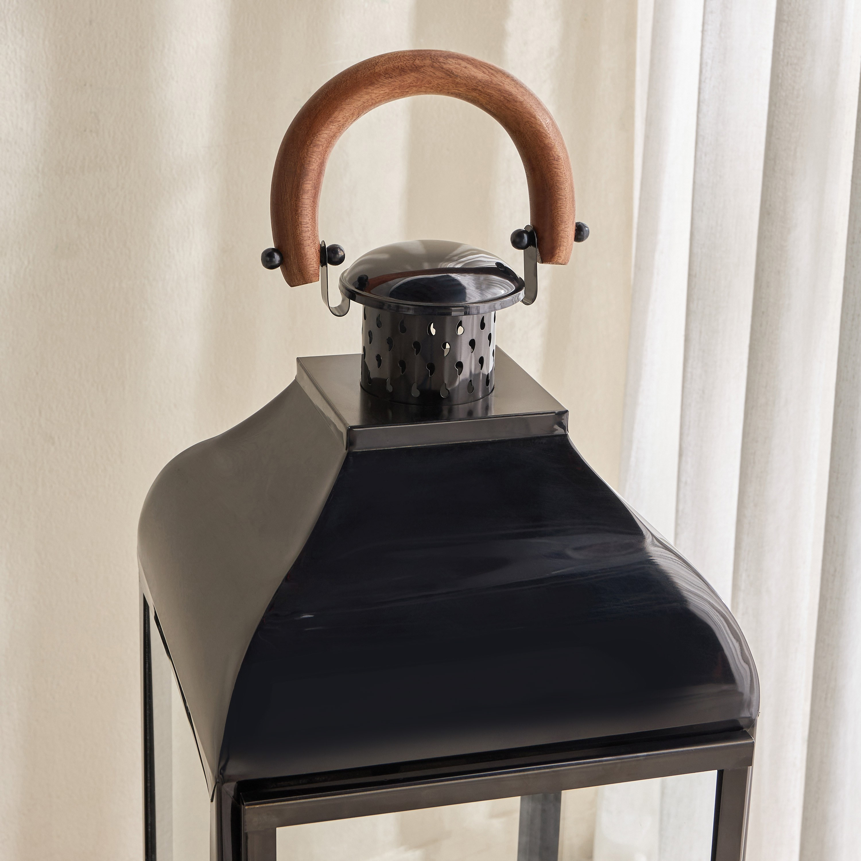 Astoria Metal and Glass Lantern - 101 cm-household-decor-candleholdersandlanterns-image-3