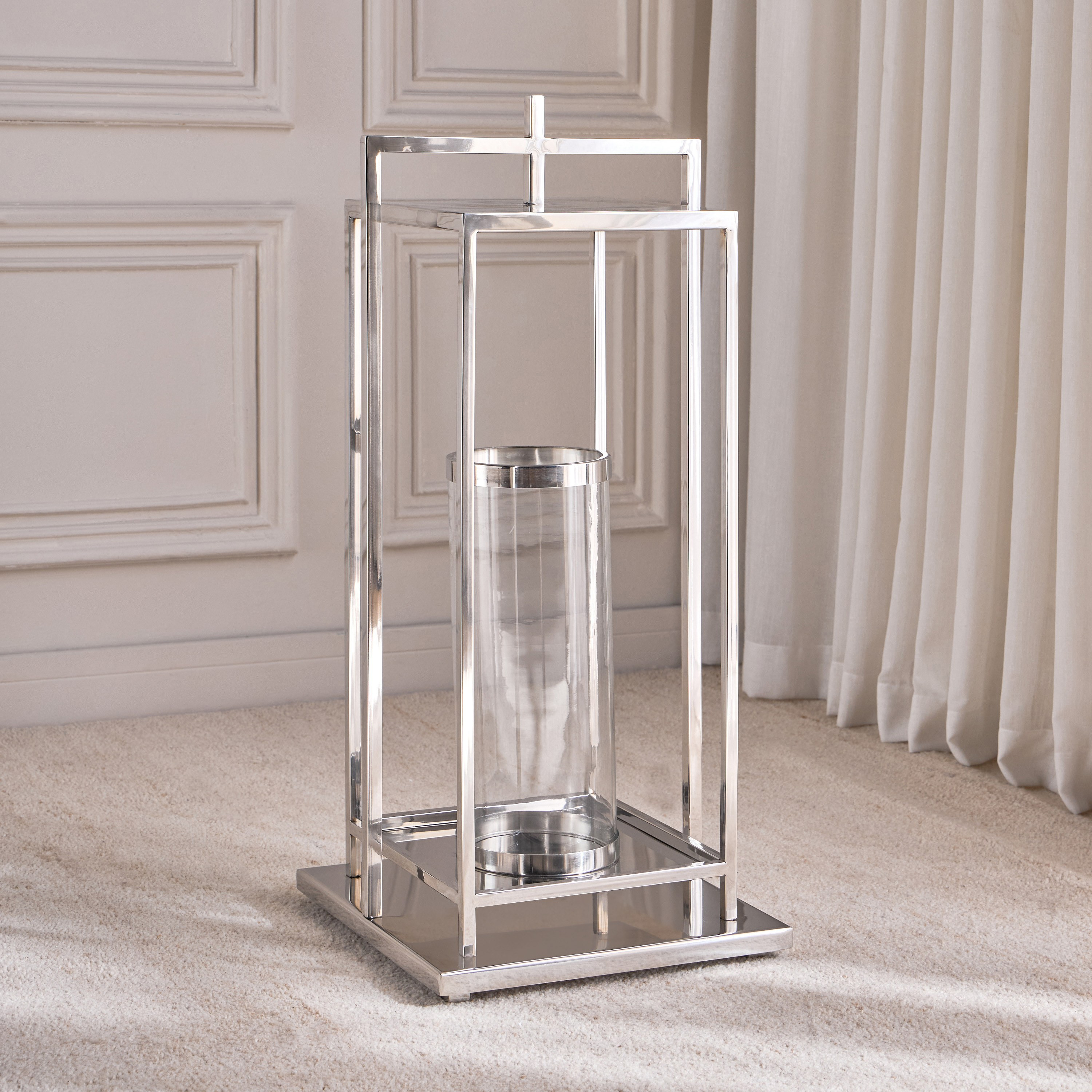 Adler Metal and Glass Lantern - 80 cm