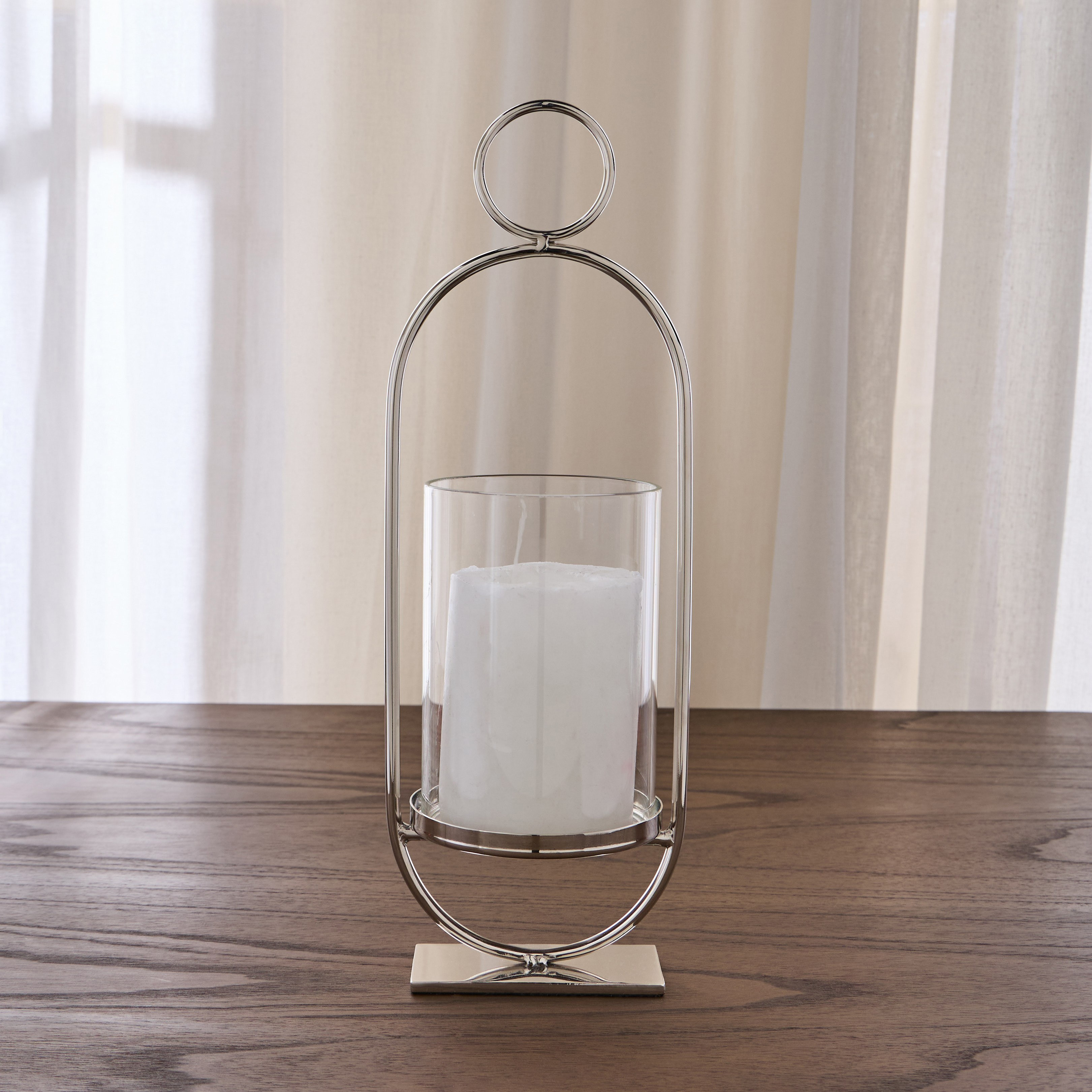 Nouf Metal Pillar Candleholder - 44 cm