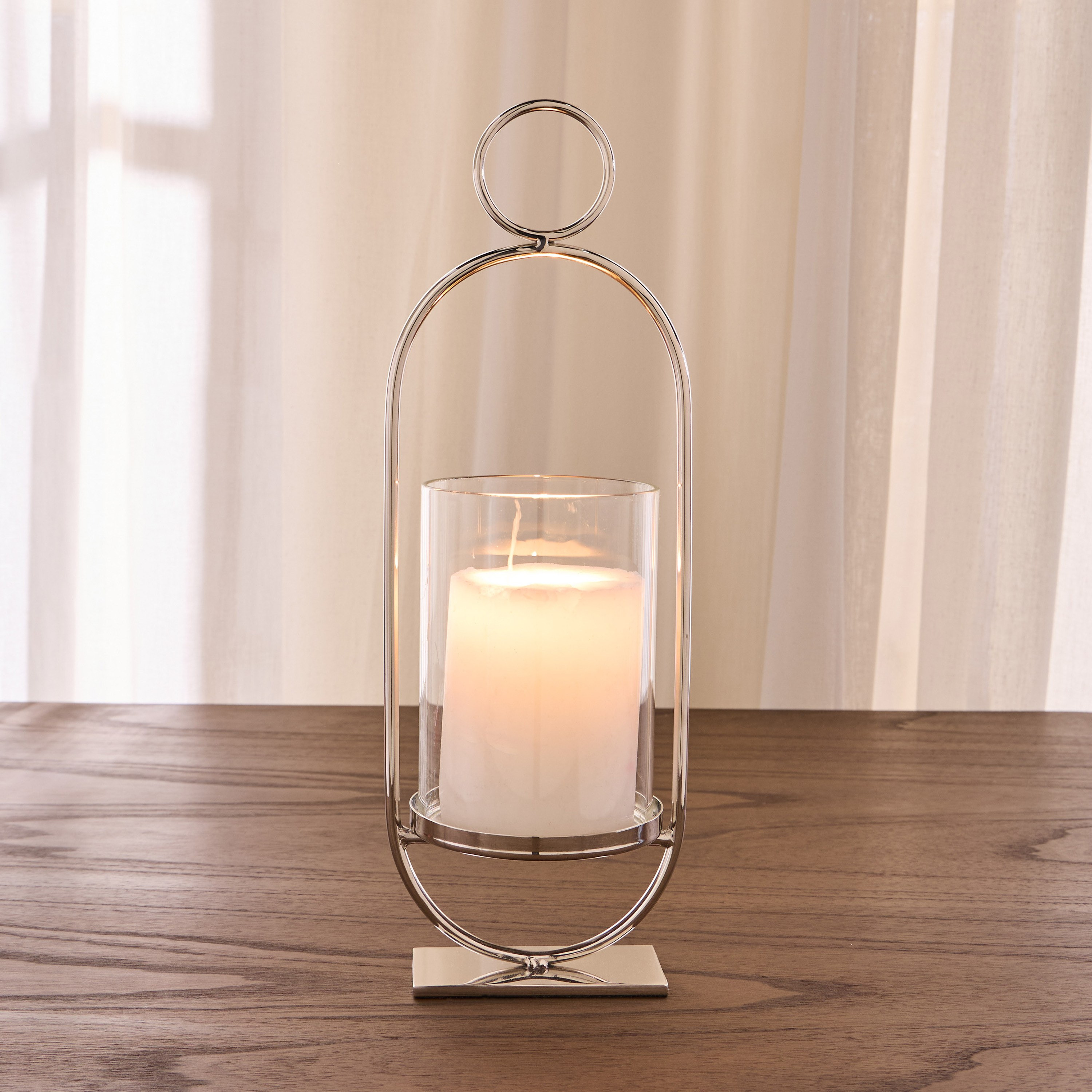 Nouf Metal Pillar Candleholder - 44 cm-household-decor-candleholdersandlanterns-image-2