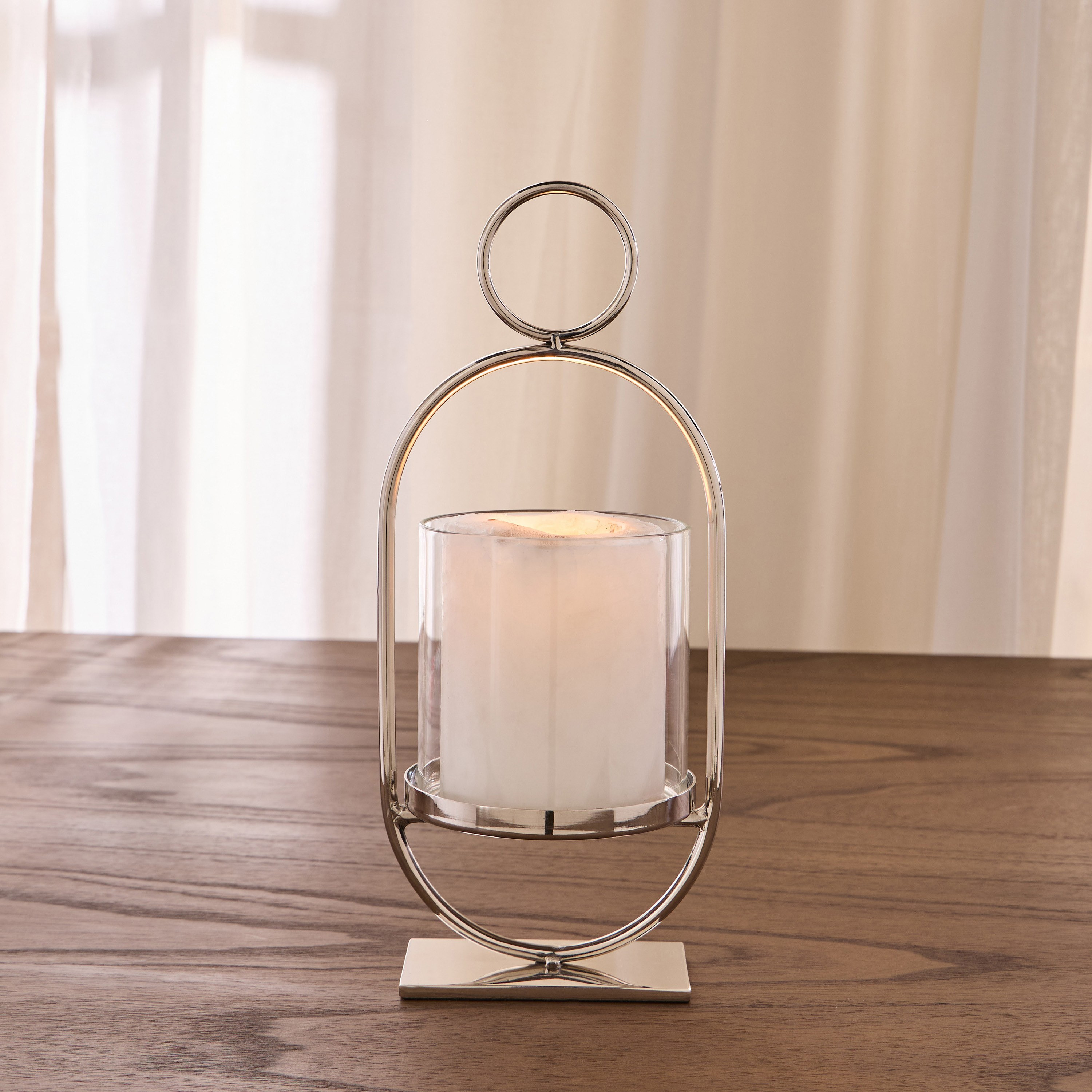Nouf Metal Pillar Candleholder - 35 cm-household-decor-candleholdersandlanterns-image-3