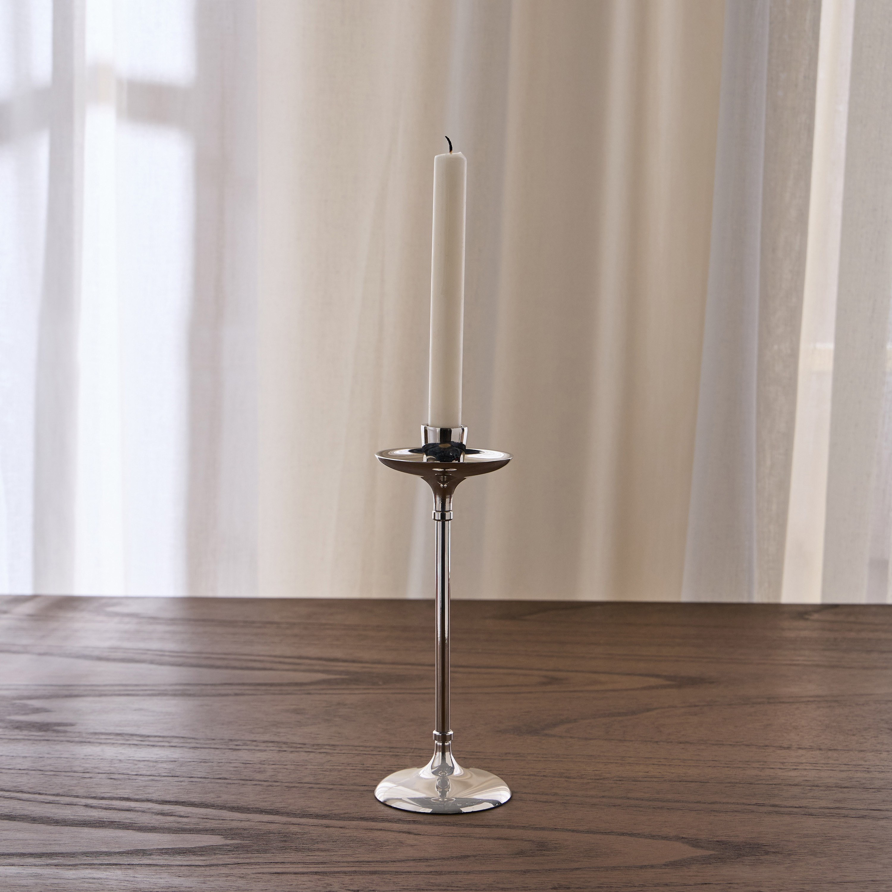 حامل شموع رفيعة ألمنيوم - نوف - 23 سم-household-decor-candleholdersandlanterns-image-1