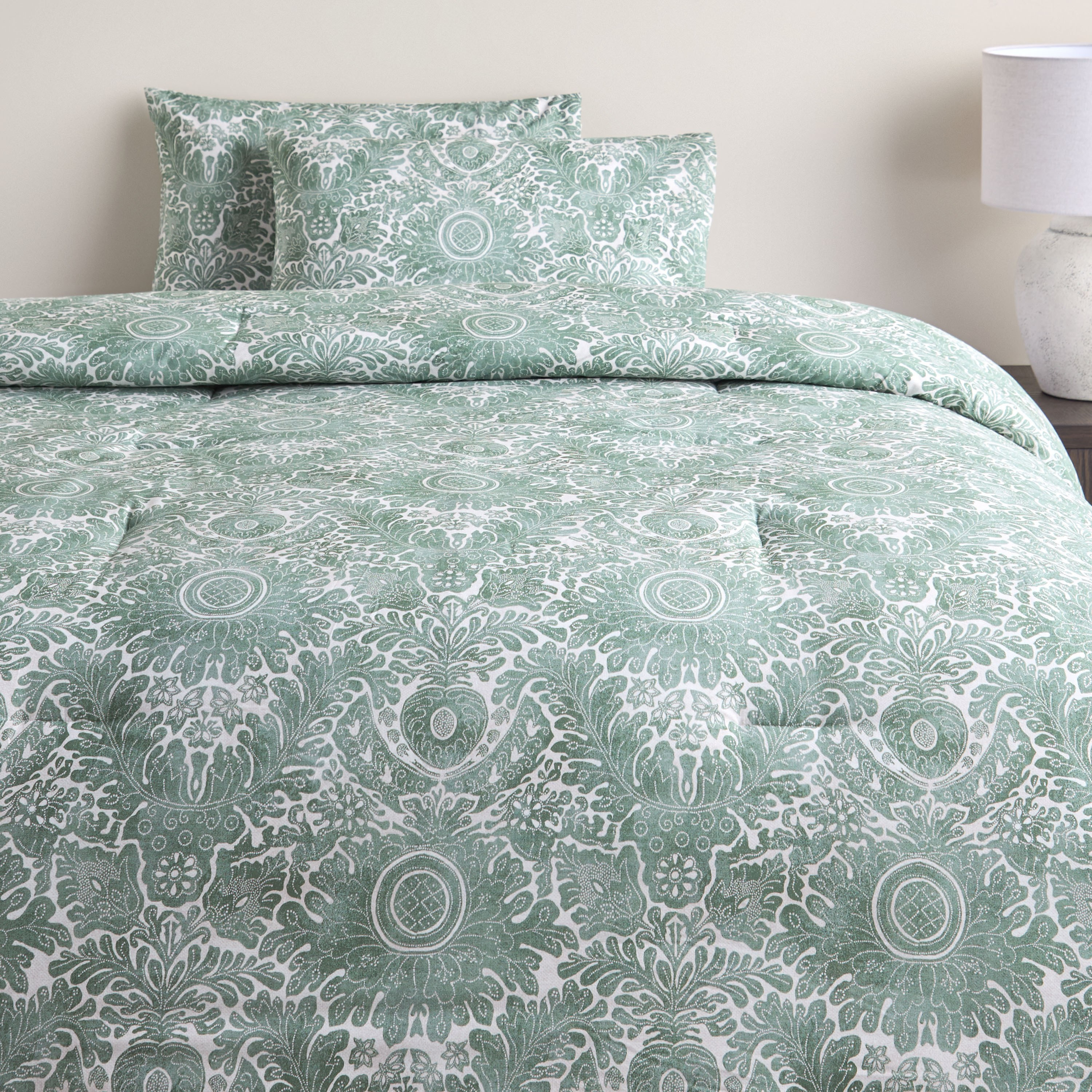 Sarong Cotton Printed 3-Piece Super King Comforter Set - 240x260 cm-household-bedding-comfortersandbedspreads-comforters-image-2