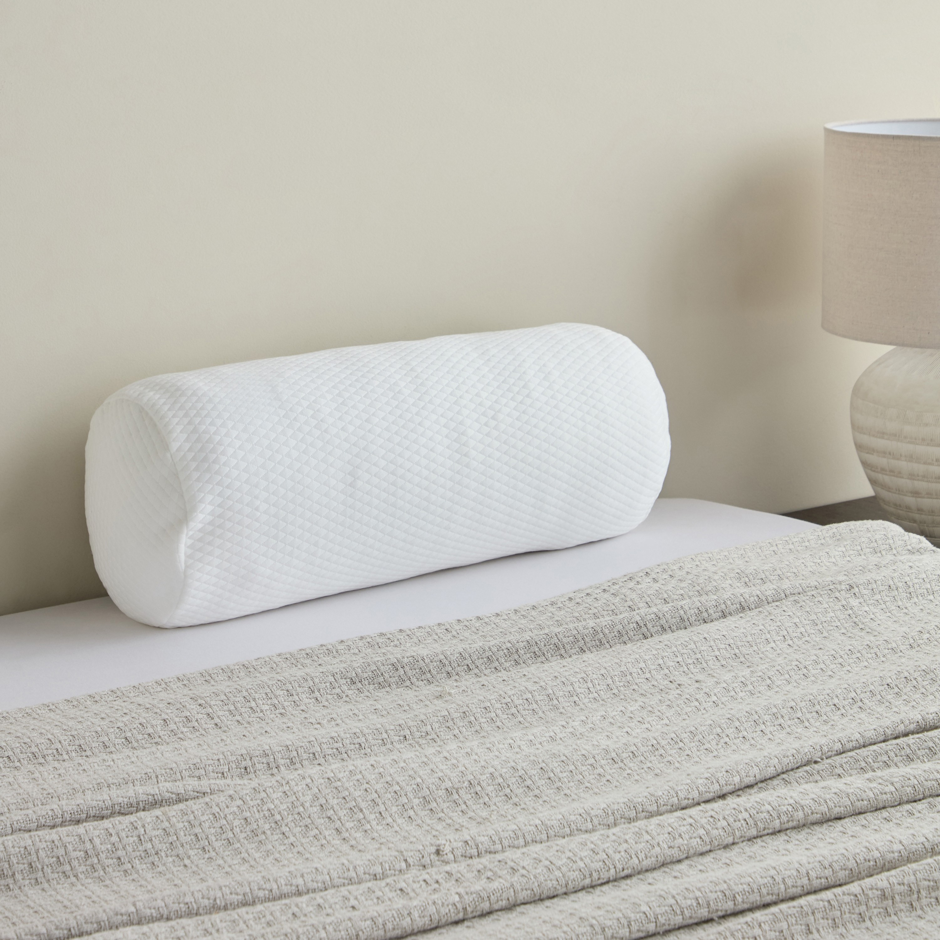 Tencel Hybrid Bolster Pillow - 25x63 cm-household-bedding-pillows-image-1