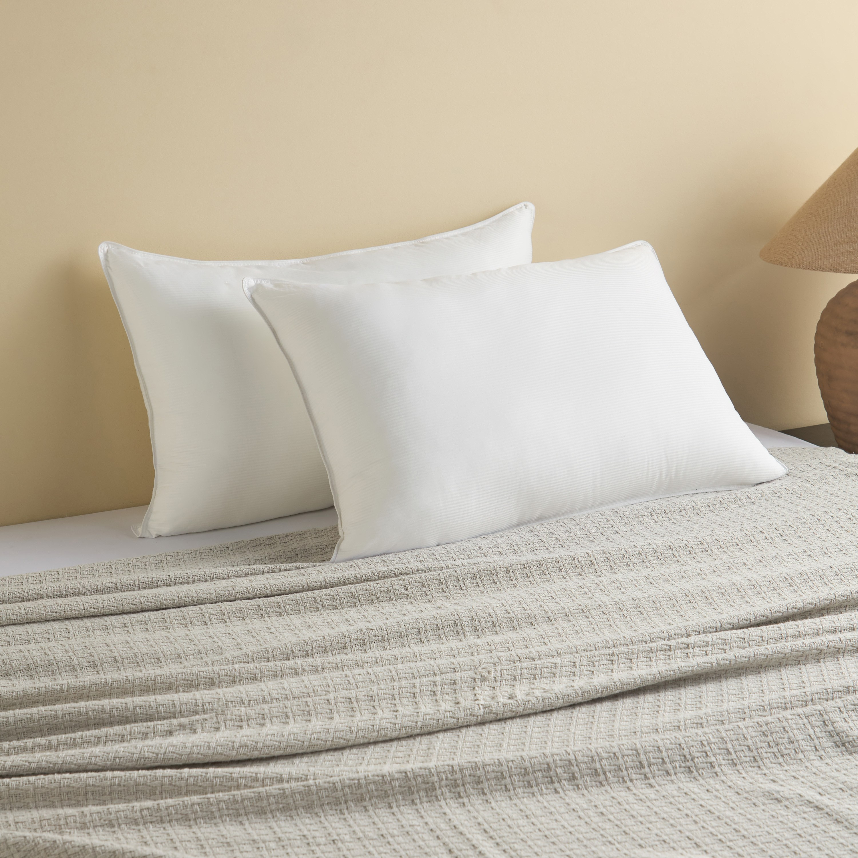 Linear Luxe Down Alternative 2-Piece Pillow Set - 50x75 cm-household-bedding-pillows-image-1