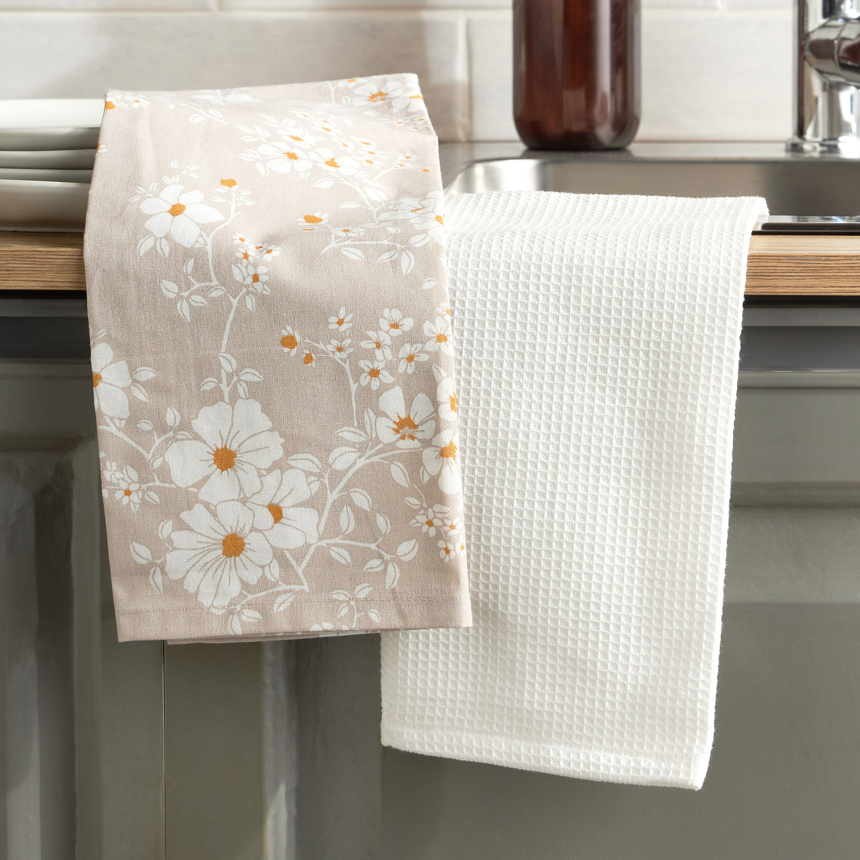 Isla 2-Piece Kitchen Towel Set - 45x65 cm-household-kitchen-kitchenlinen-kitchentowelsandlinen-image-1