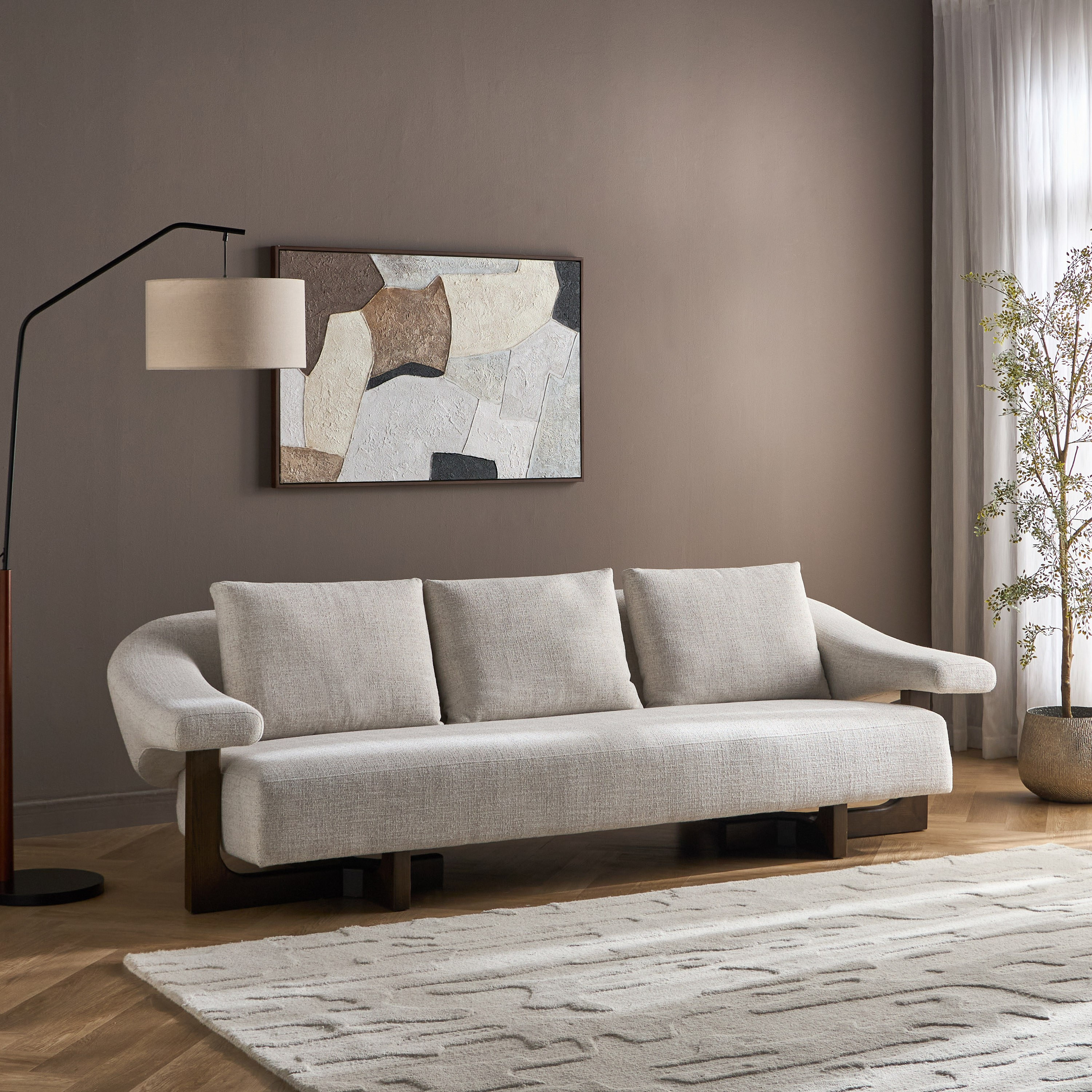 Tulum 4-Seater Fabric Sofa