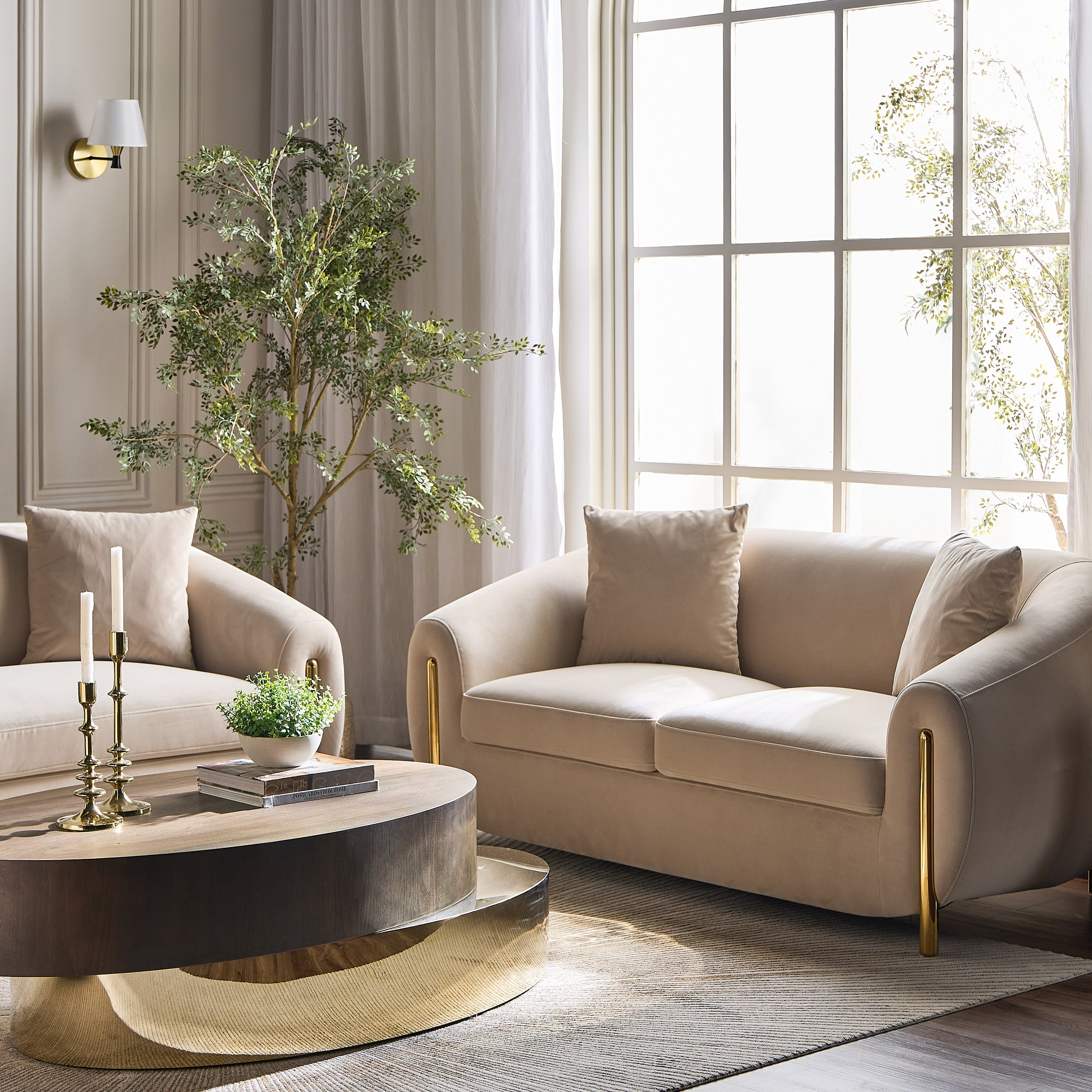 كنبة قماش مقعدين - بيرو-furniture-sofaandseating-sofasandsofasets-image-8