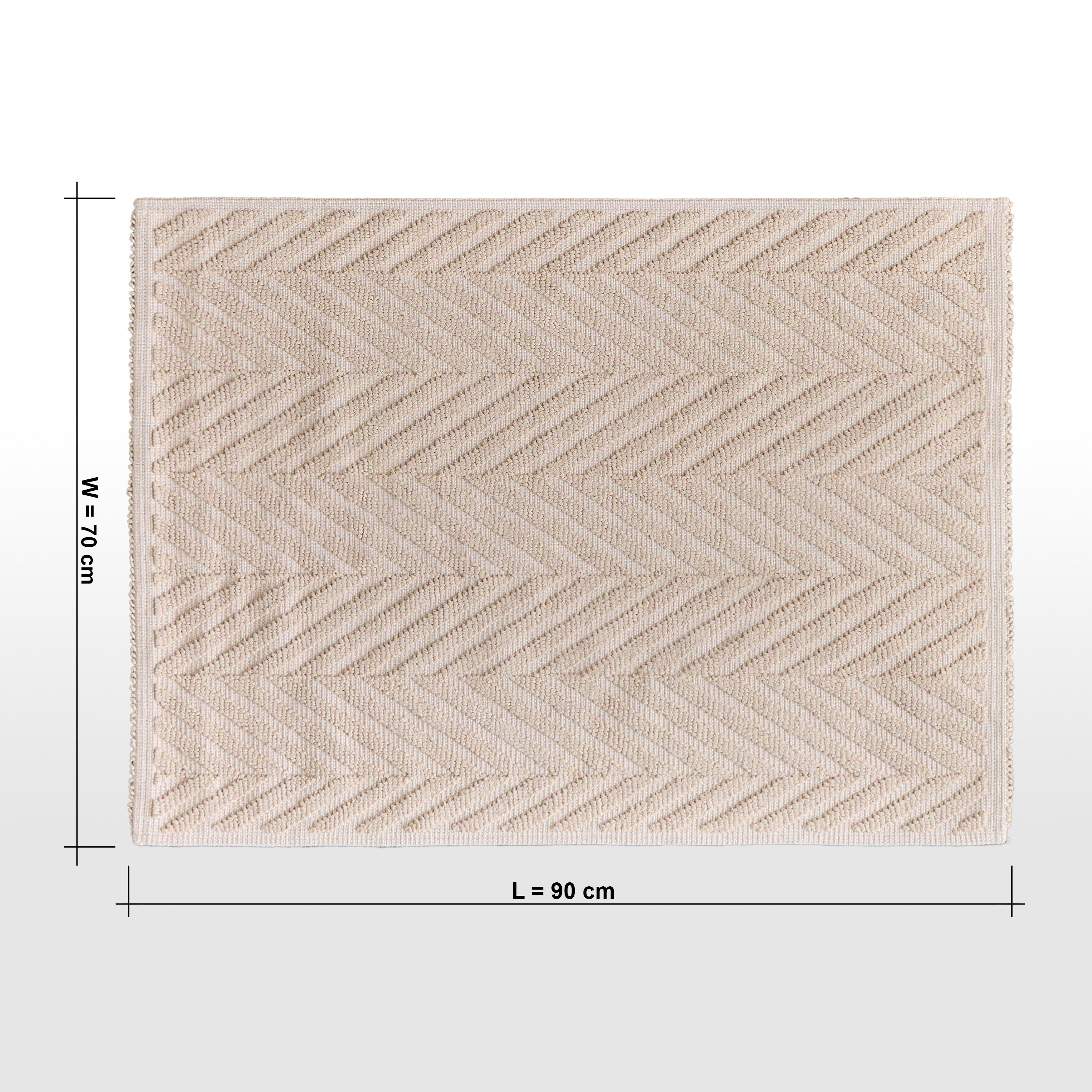Karva Lupin Cotton Dhurrie - 70x90 cm-household-rugsandcarpets-rugs-image-5