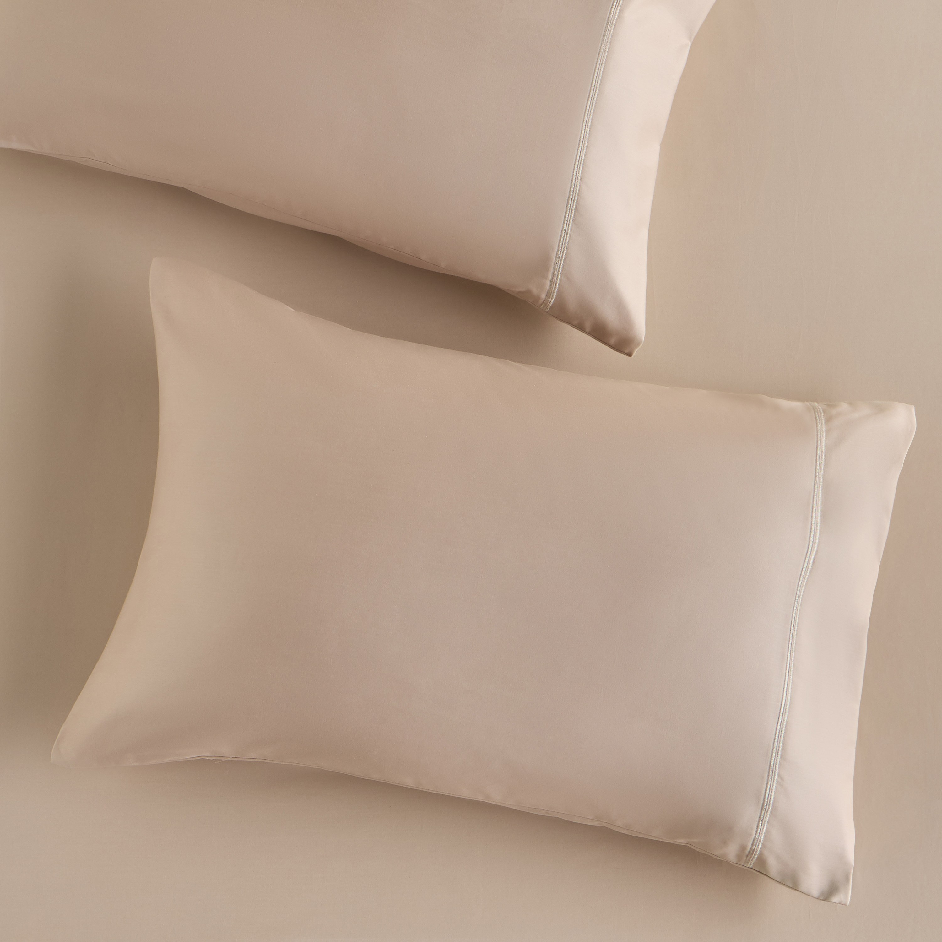 طقم أغطية وسائد ساتان قطن بيما 525 خيط بلون سادة من قطعتين - 50x75 سم-household-bedding-sheetsandpillowcases-pillowcases-image-2