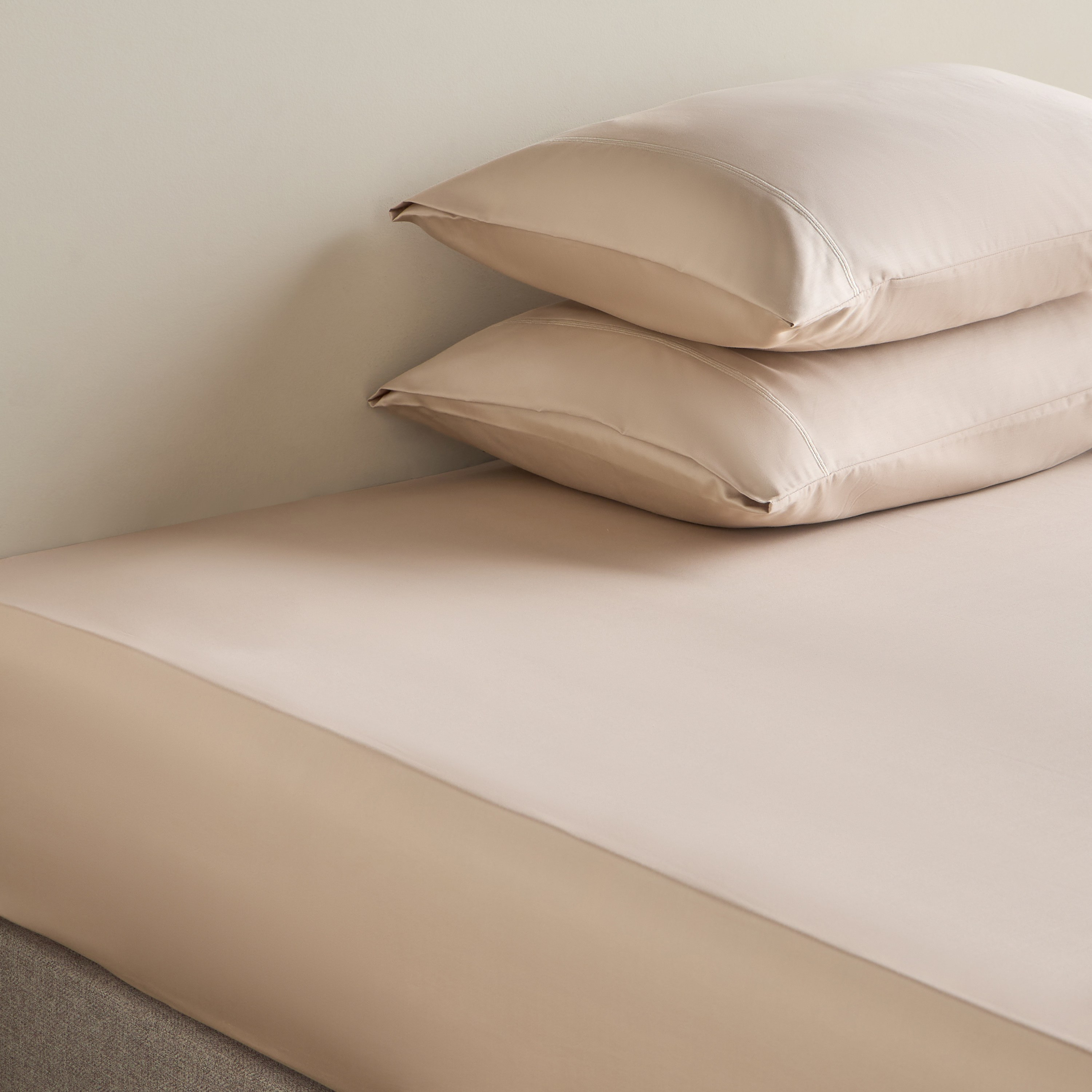 طقم أغطية وسائد ساتان قطن بيما 525 خيط بلون سادة من قطعتين - 50x75 سم-household-bedding-sheetsandpillowcases-pillowcases-image-4