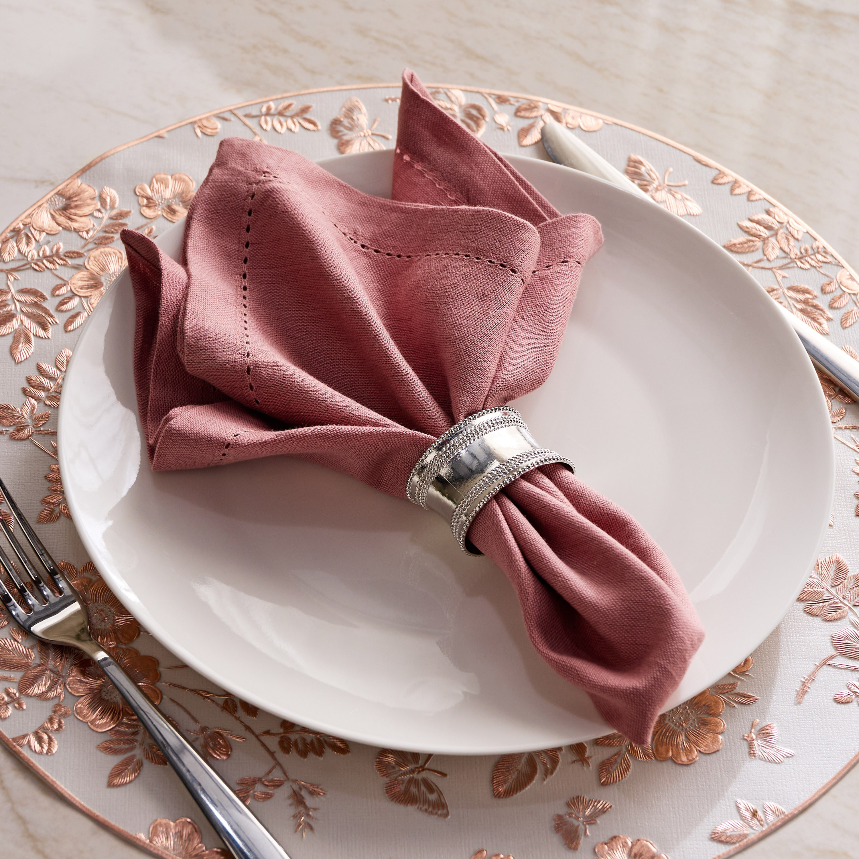 Dani 4-Piece Napkin Ring Set - 4 cm-household-dining-tablelinen-napkinsandaccessories-image-3