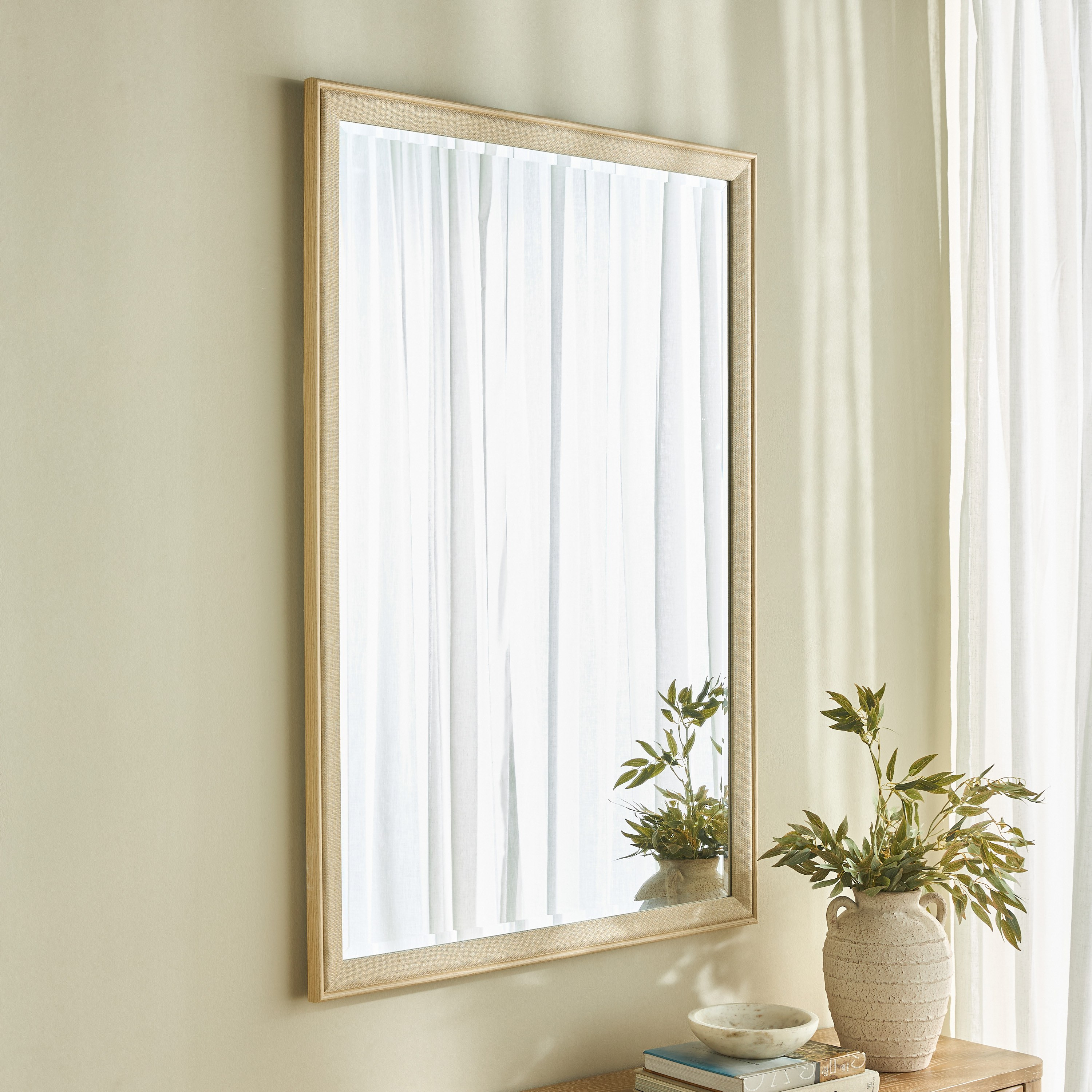 Mashna Wall Mirror - 89x129 cm-household-walldecorandmirrors-mirrors-wallmirrors-image-1