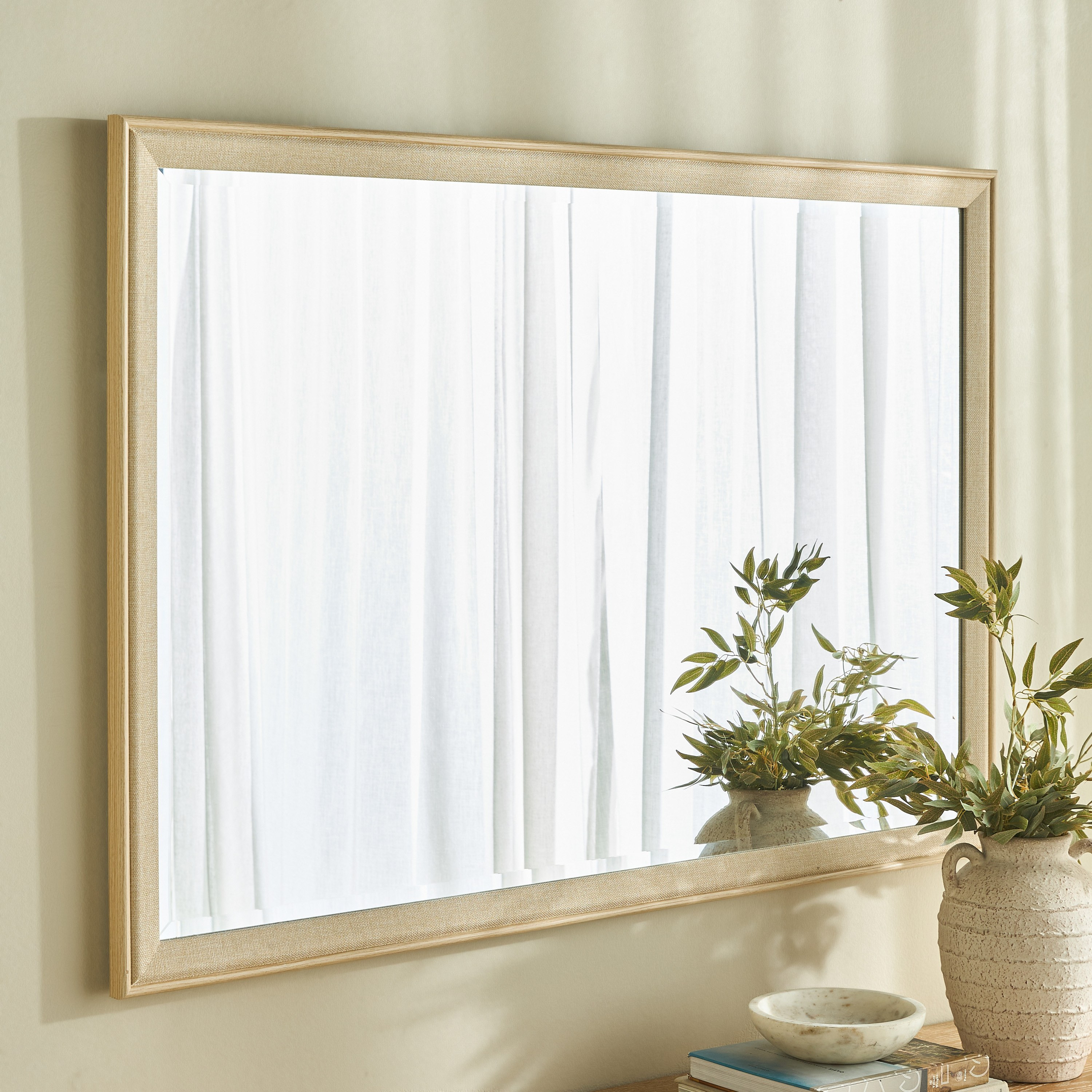 Mashna Wall Mirror - 89x129 cm-household-walldecorandmirrors-mirrors-wallmirrors-image-2