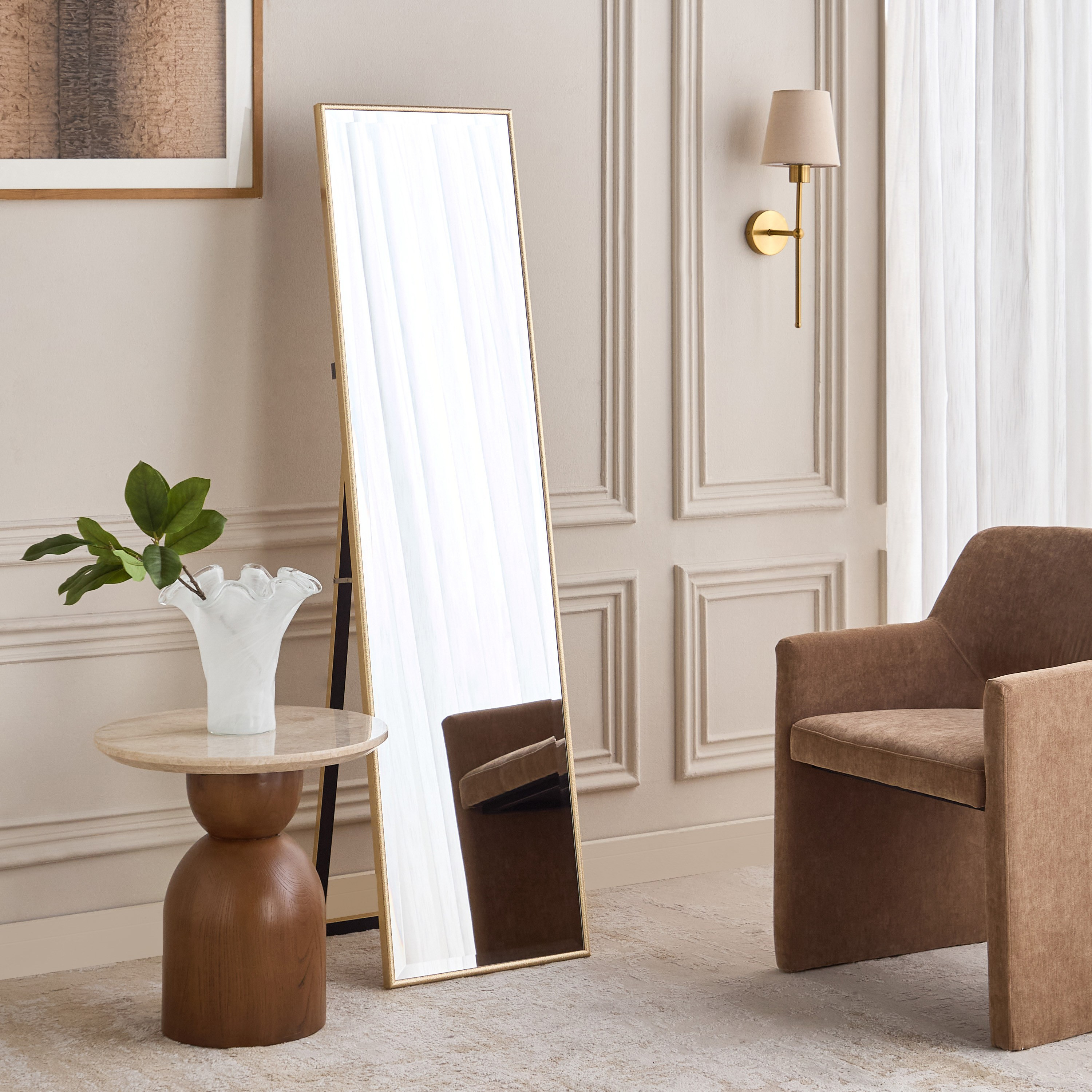 مرآة أرضية متكئة - أولجانا - 42x162 سم-household-walldecorandmirrors-mirrors-floormirrors-image-1