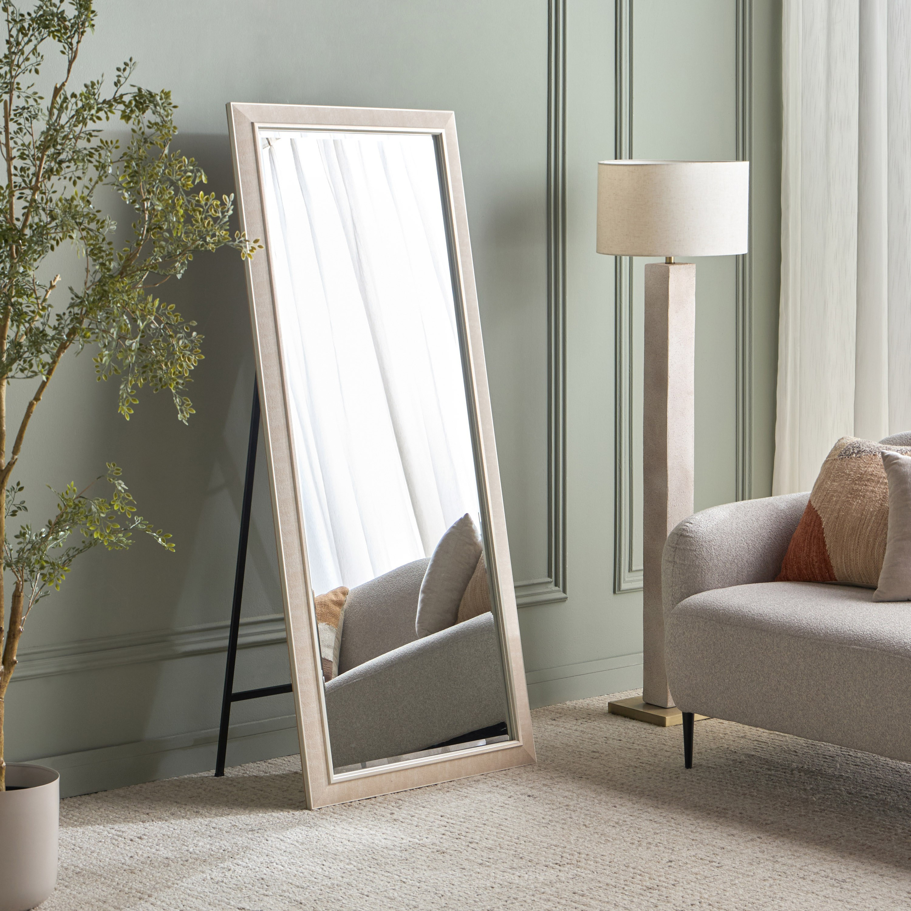 Akiro Bevelled Floor Mirror - 172x72 cm-household-walldecorandmirrors-mirrors-floormirrors-image-1