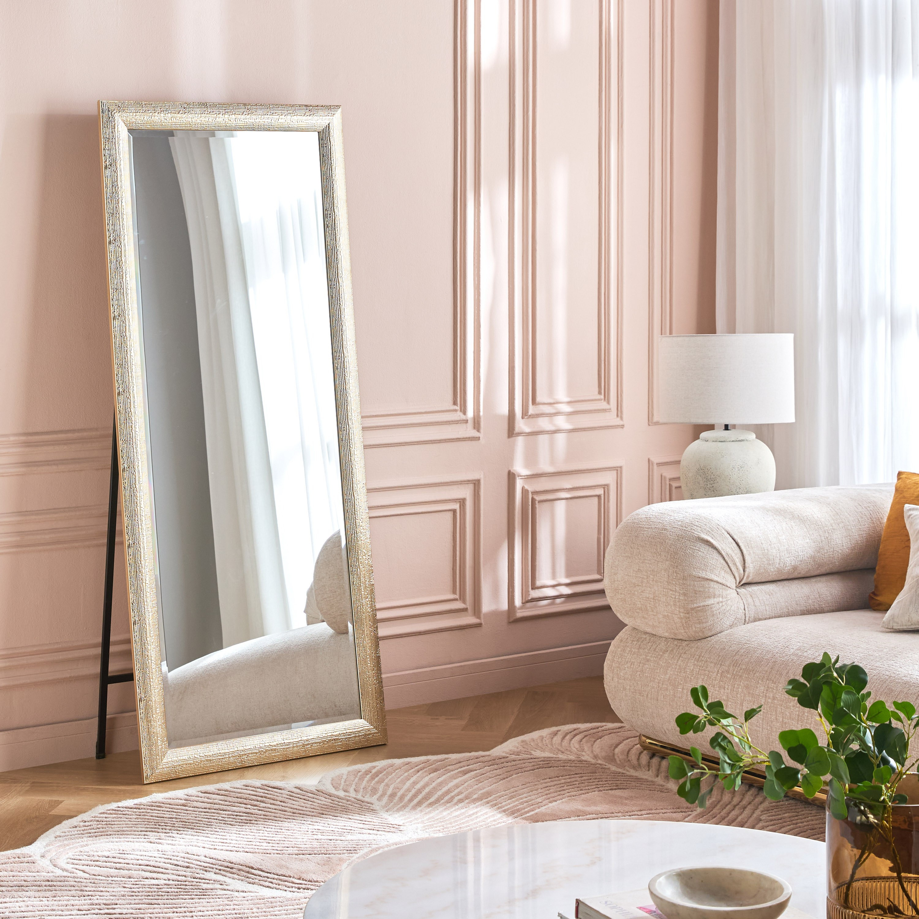 Esme Bevelled Floor Mirror - 74x174 cm-household-walldecorandmirrors-mirrors-floormirrors-image-1