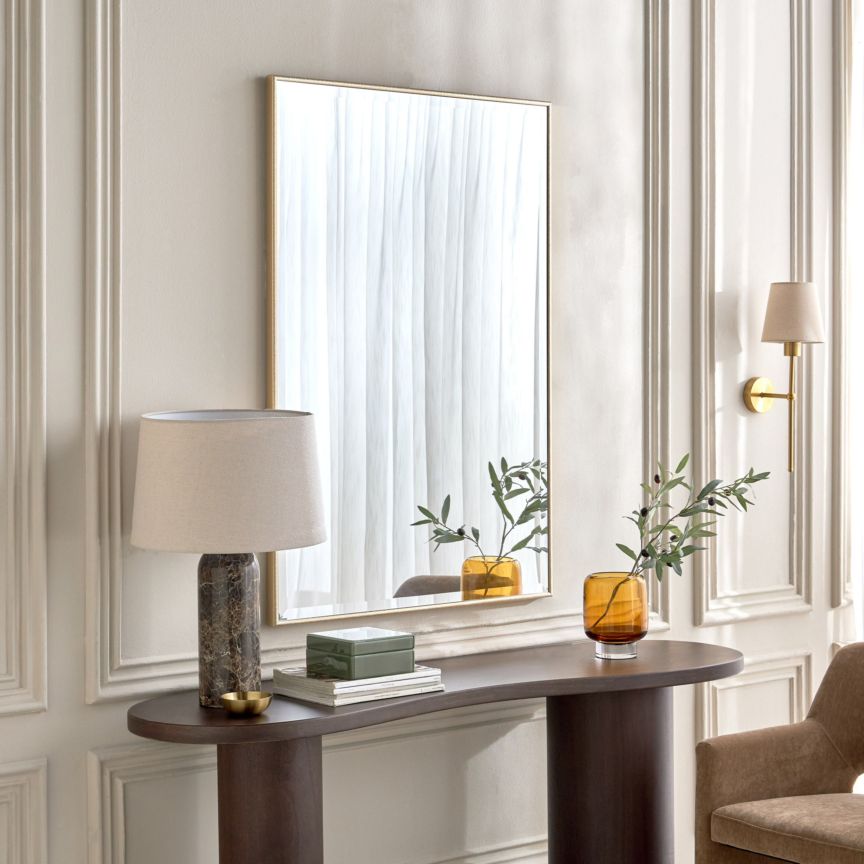 مرآة حائط مشطوفة - أولجانا - 82x122 سم-household-walldecorandmirrors-mirrors-wallmirrors-image-5