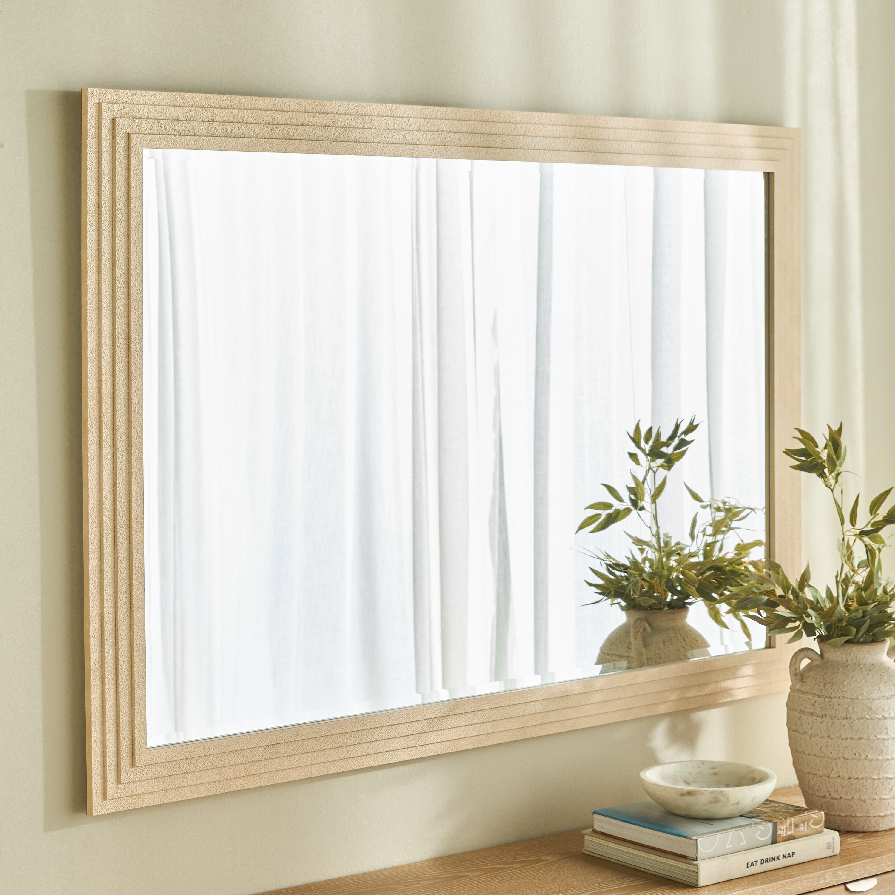 Irisa Bevelled Wall Mirror - 93x133 cm-household-walldecorandmirrors-mirrors-wallmirrors-image-2