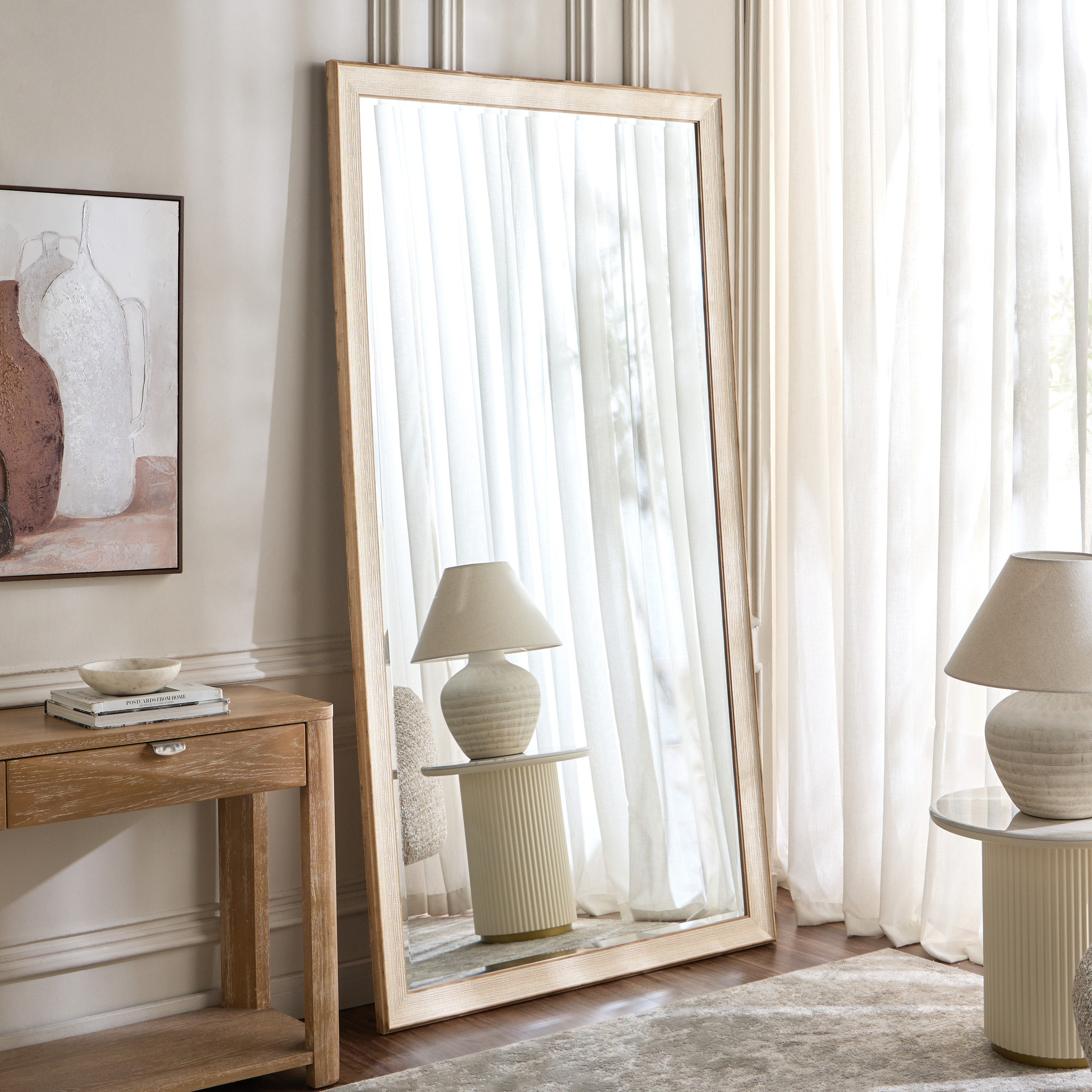 Mayet Bevelled Leaner Mirror - 113x213 cm-household-walldecorandmirrors-mirrors-floormirrors-image-1
