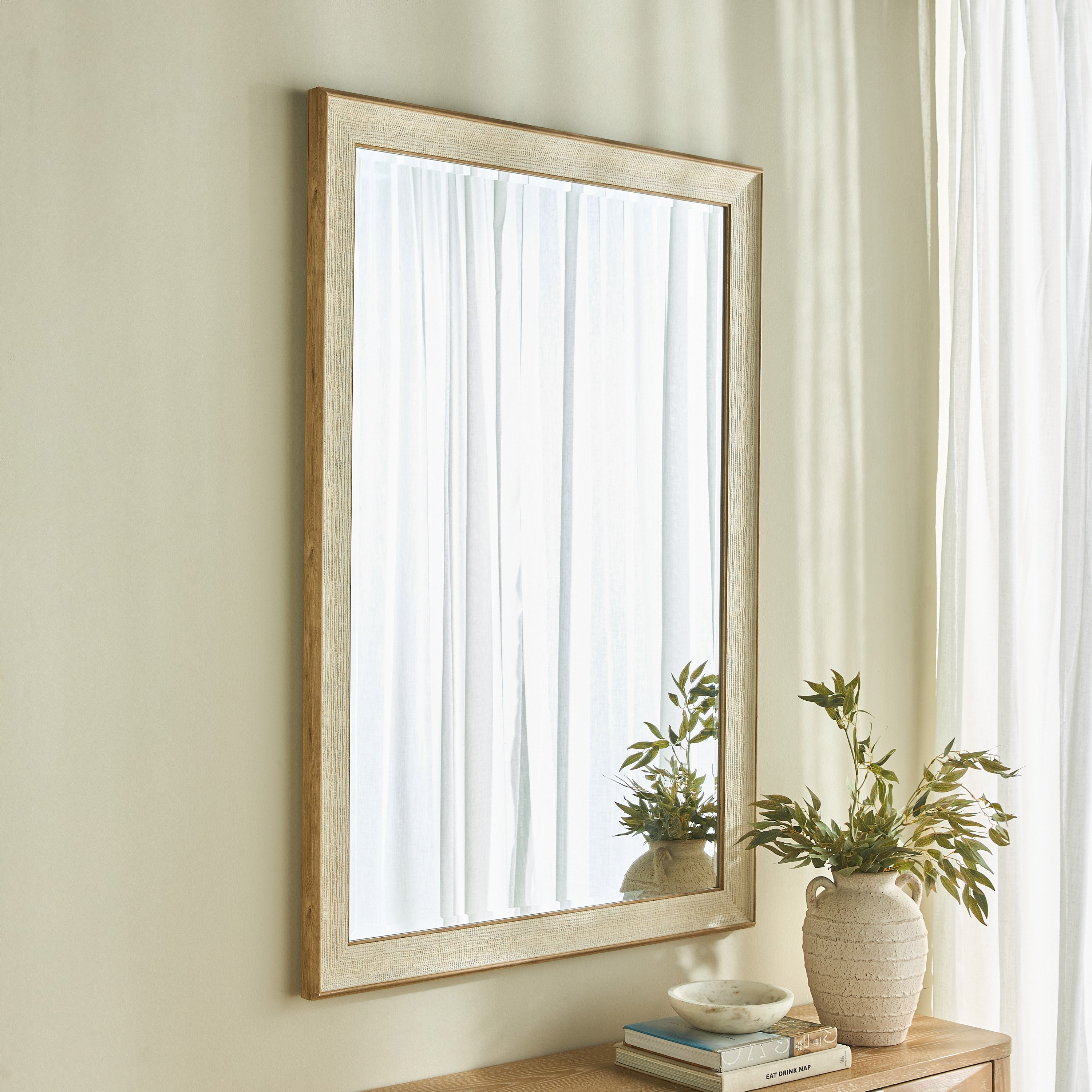 Mayet Wall Mirror - 93x133 cm-household-walldecorandmirrors-mirrors-wallmirrors-image-1