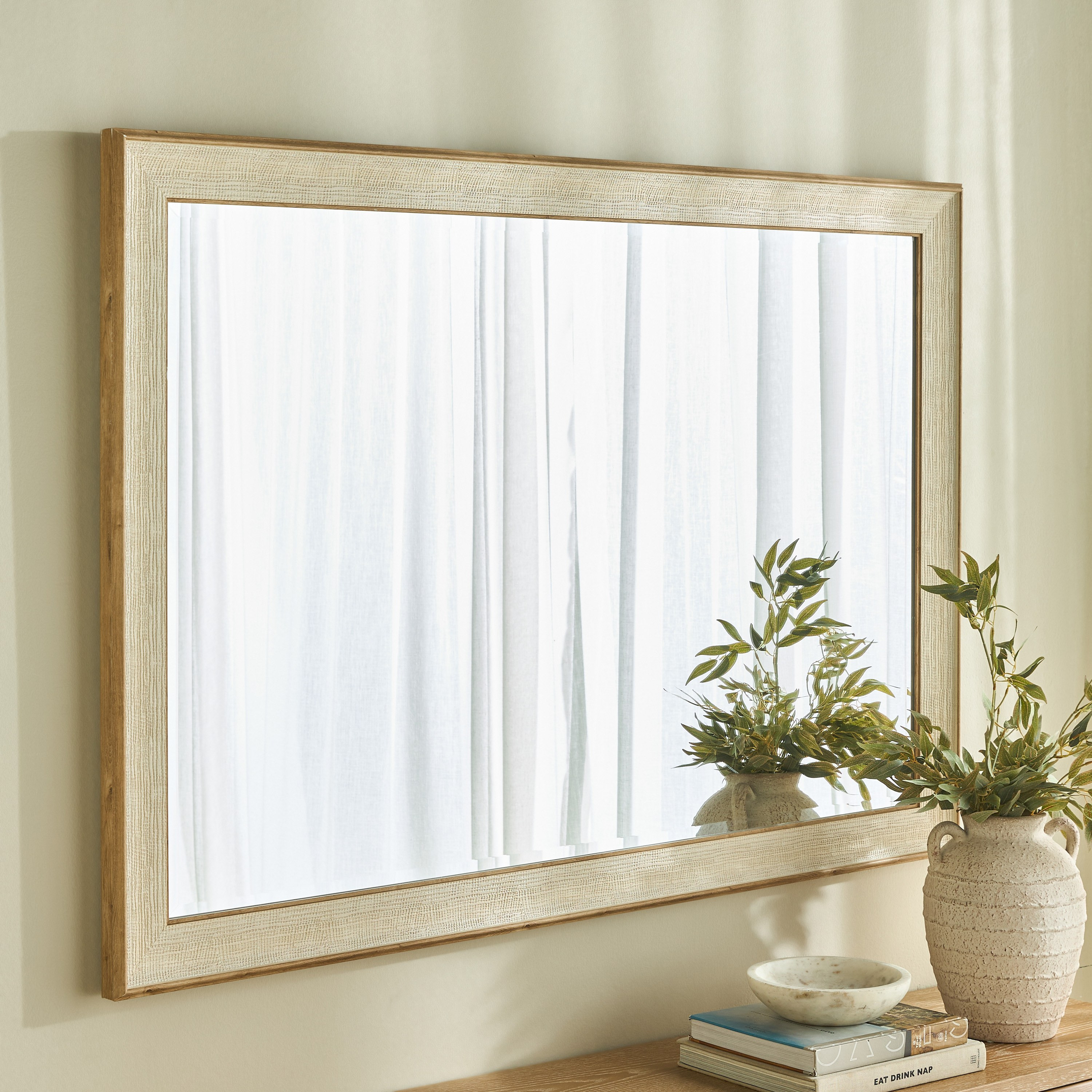 Mayet Wall Mirror - 93x133 cm-household-walldecorandmirrors-mirrors-wallmirrors-image-2