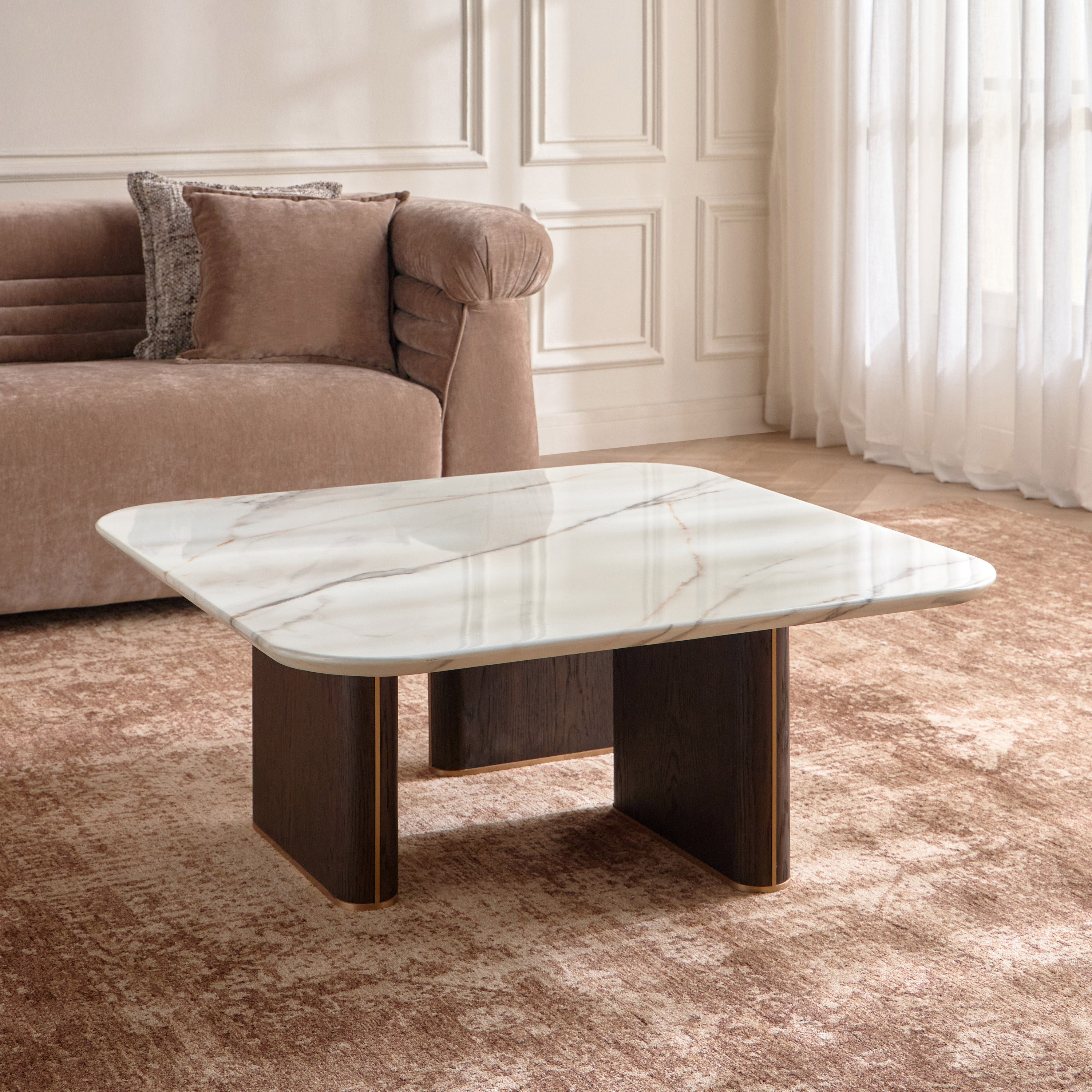 Azores Marble Top Coffee Table-furniture-livingroom-coffeetables-image-1