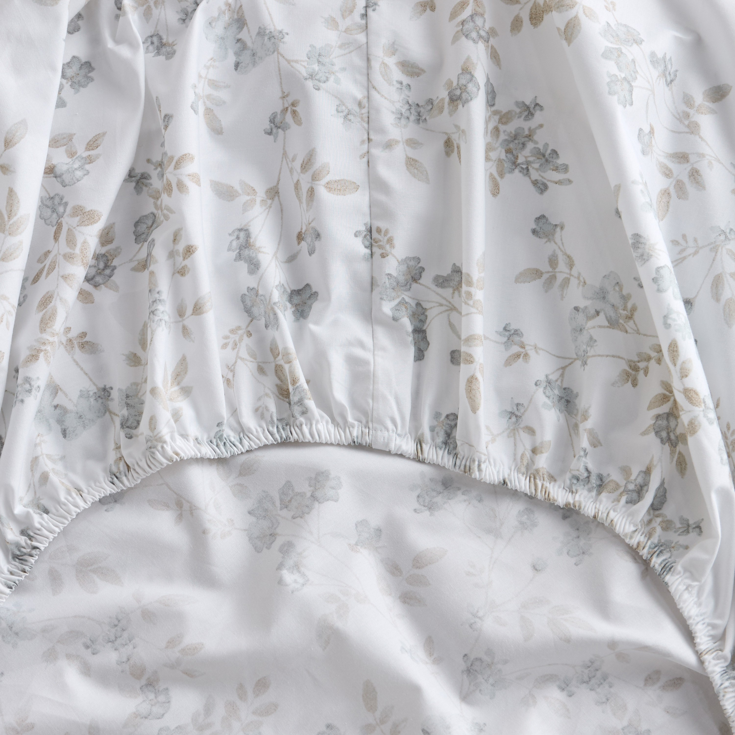 شرشف مطاطي كوين بعدد خيوط 200 خيط قطن بيركال منسوج - سيرينيتي -160x200 سم-household-bedding-sheetsandpillowcases-fittedsheets-image-2