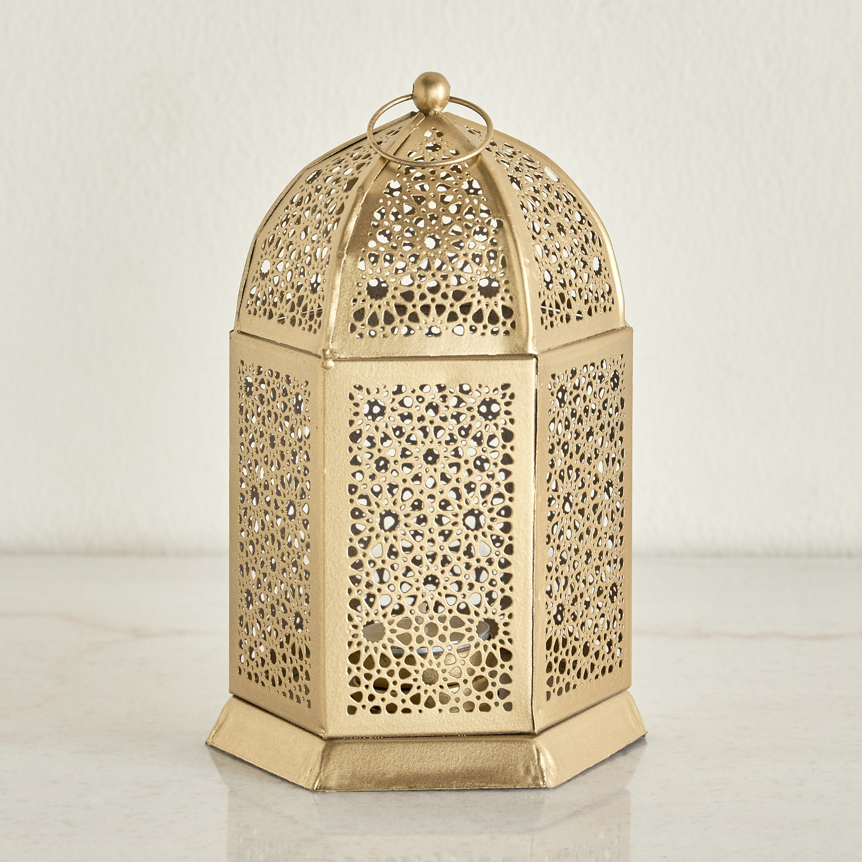 Rima Lattice Metal Lantern - 19 cm-household-decor-candleholdersandlanterns-image-1