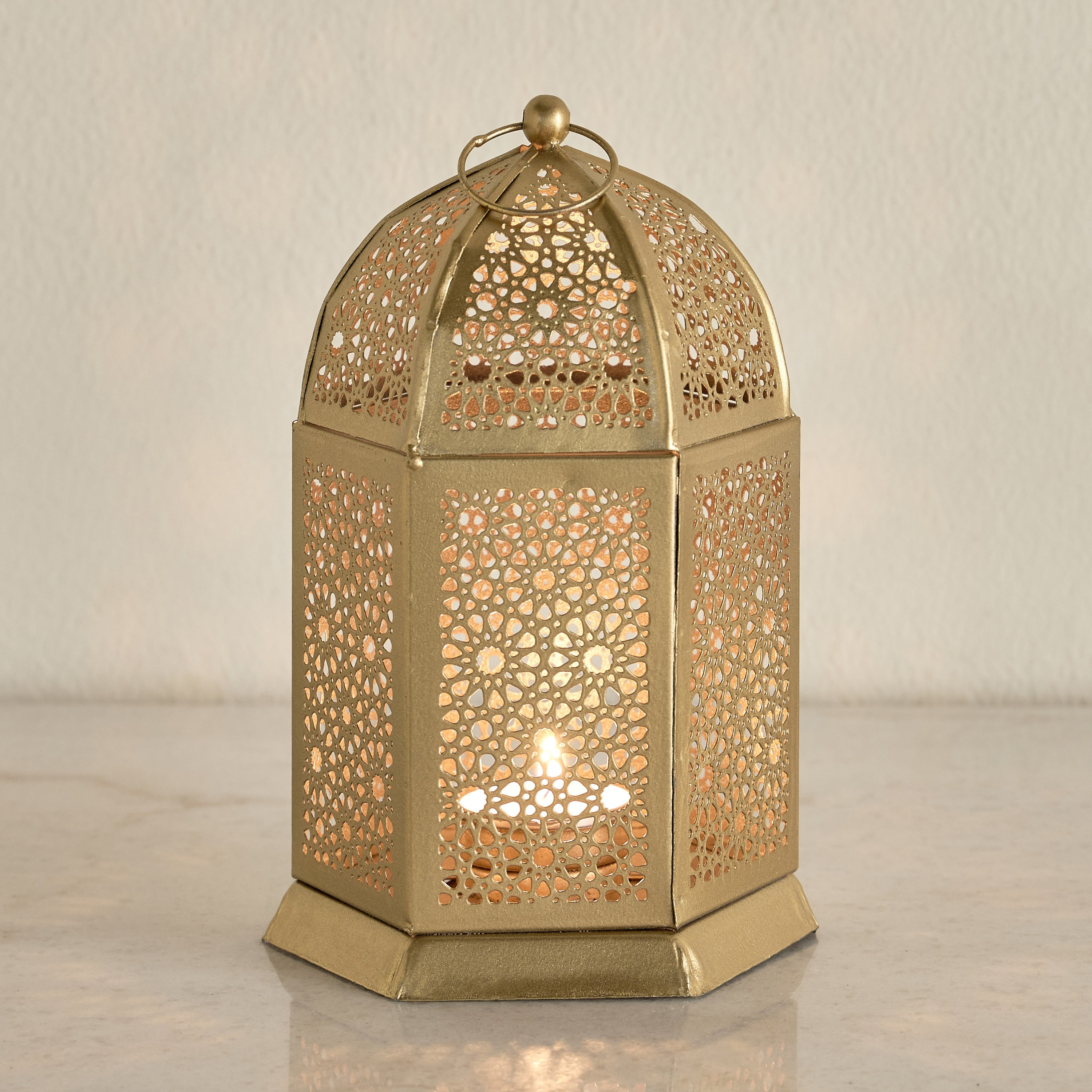 Rima Lattice Metal Lantern - 19 cm-household-decor-candleholdersandlanterns-image-2