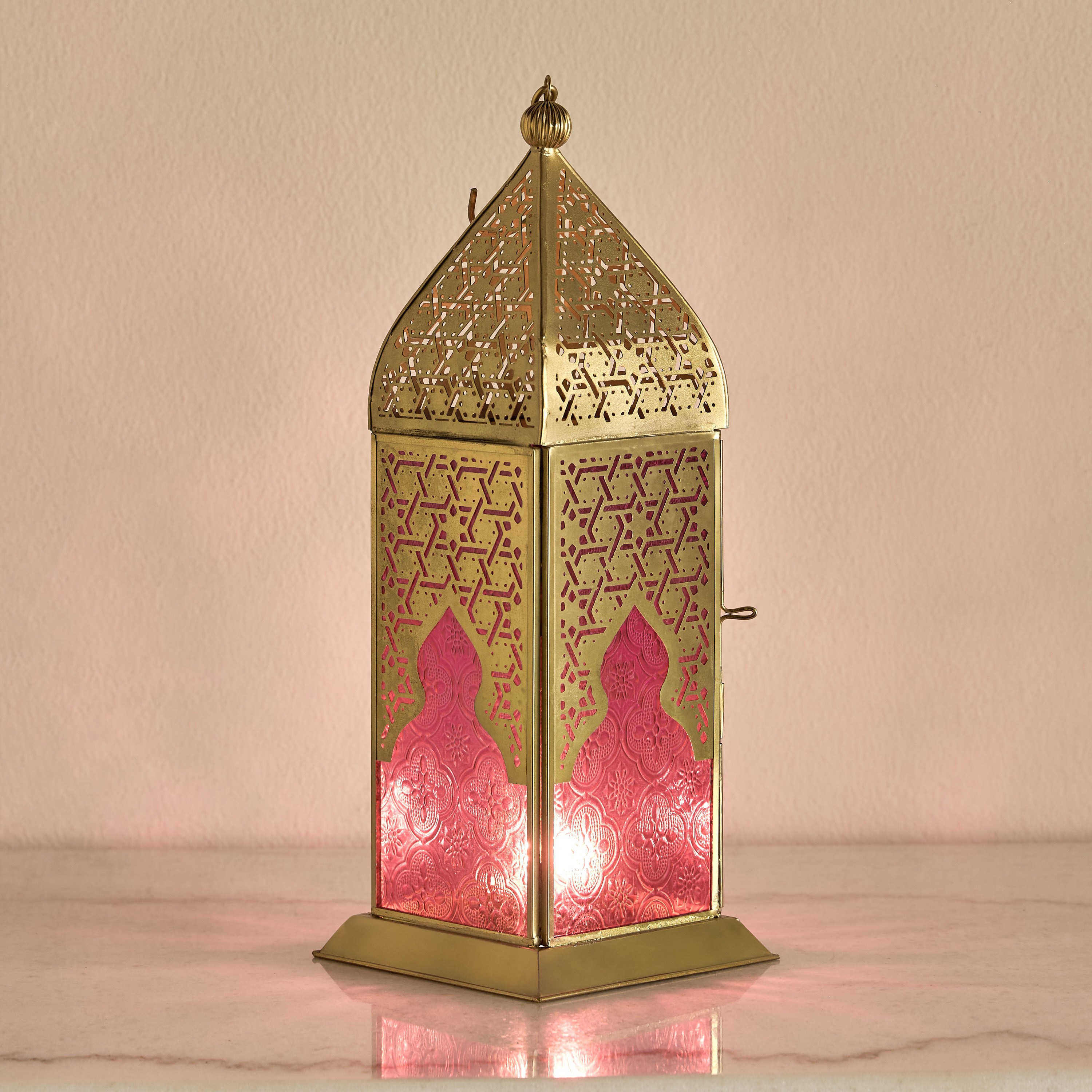 Omar Metal Lantern - 32 cm-household-decor-candleholdersandlanterns-image-2