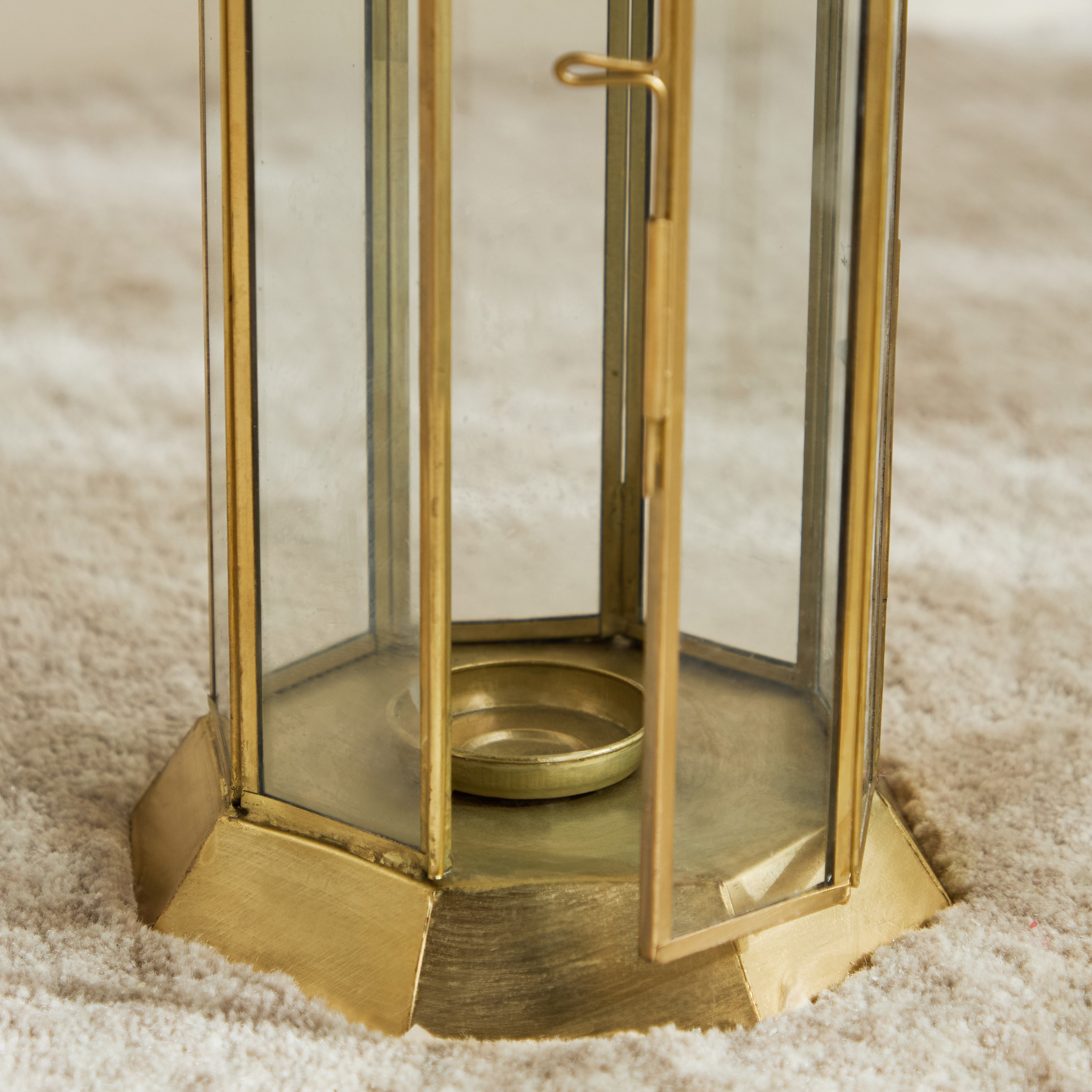 Laila Metal and Glass Lantern - 41 cm-household-decor-candleholdersandlanterns-image-4