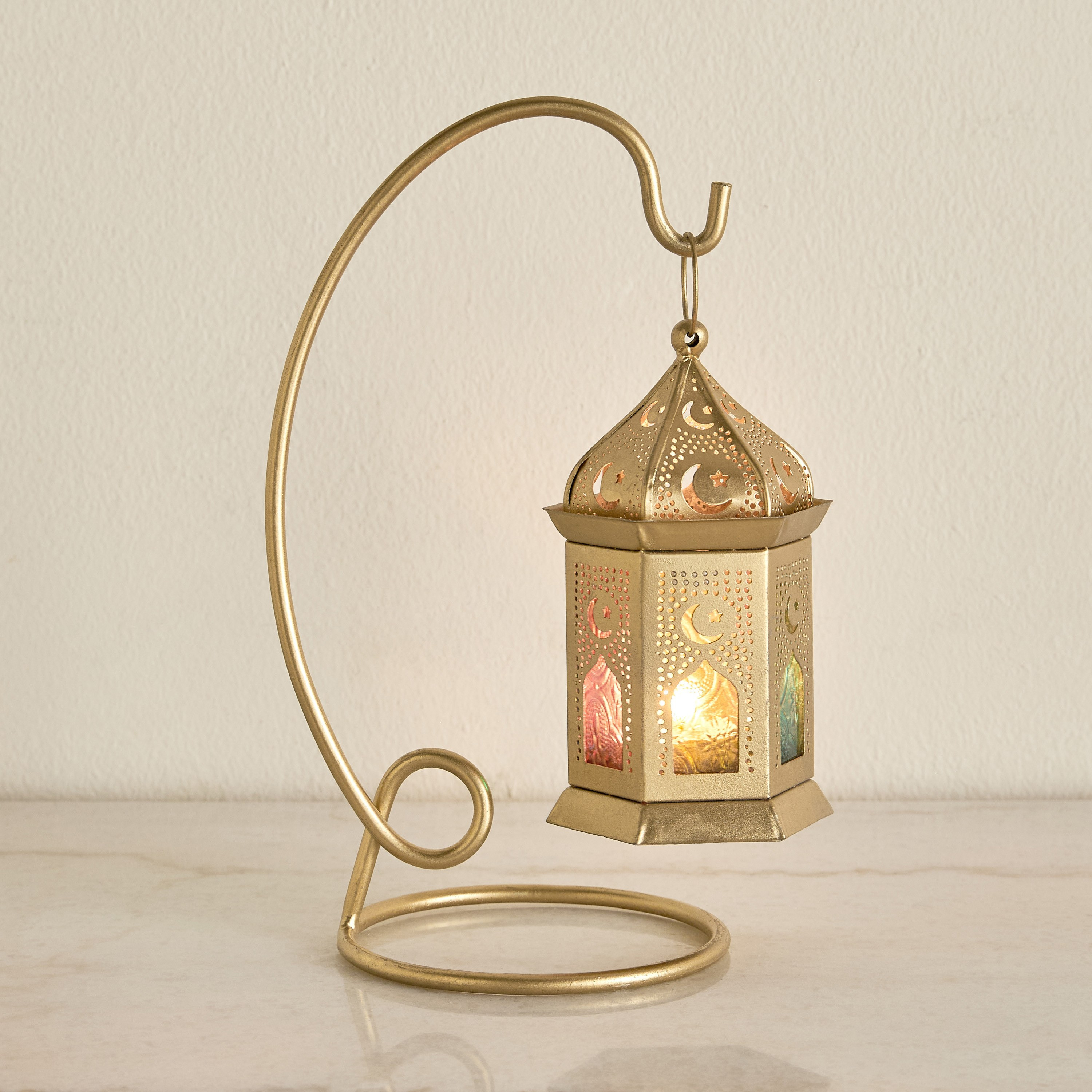 Aisha Metal Hanging Lantern - 27 cm-household-decor-candleholdersandlanterns-image-2