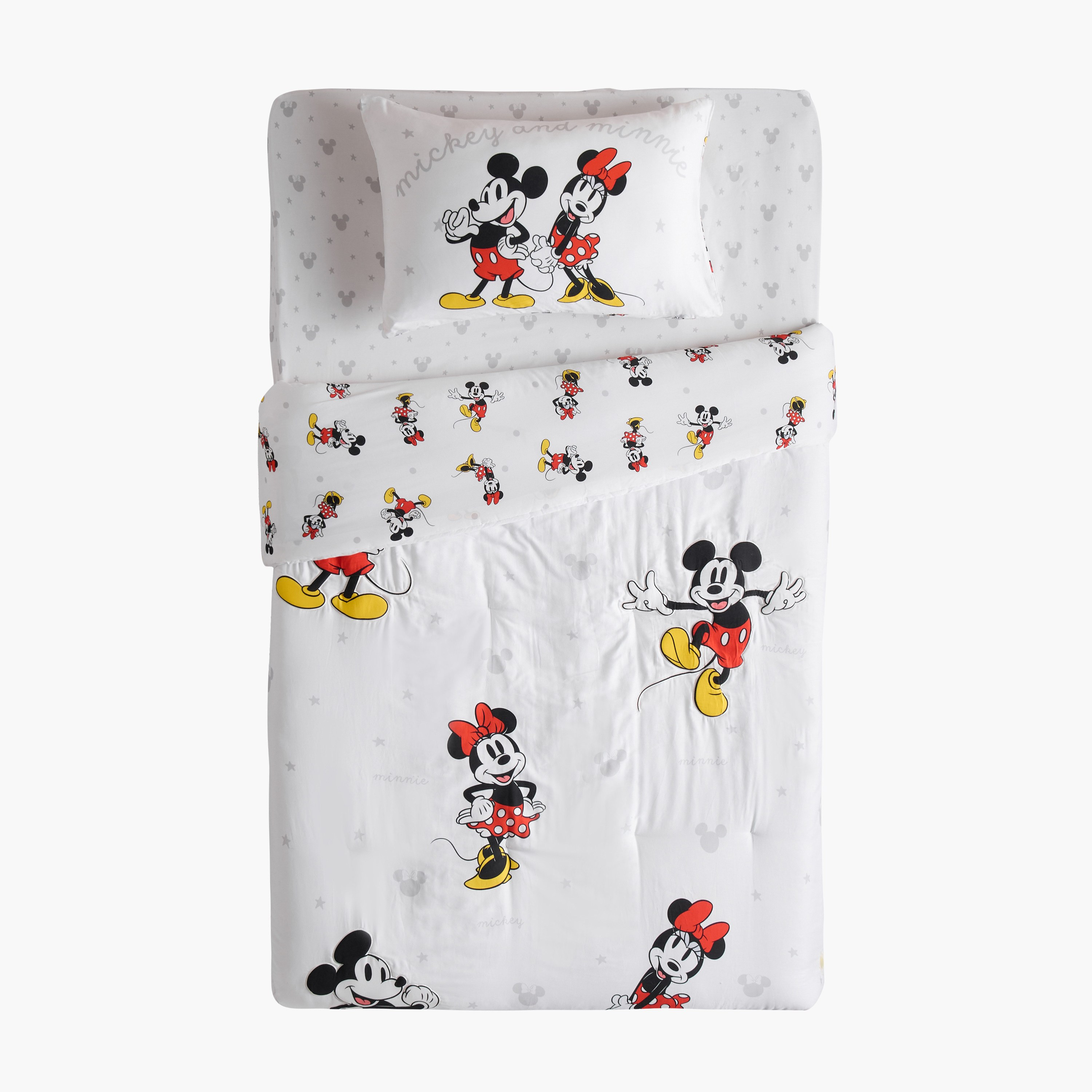 طقم لحاف قطن مقاس كامل بطبعات قطعتين - ميكي آند ميني - 160x220 سم-babyandkids-beddingandwindows-bedding-comforters-image-5