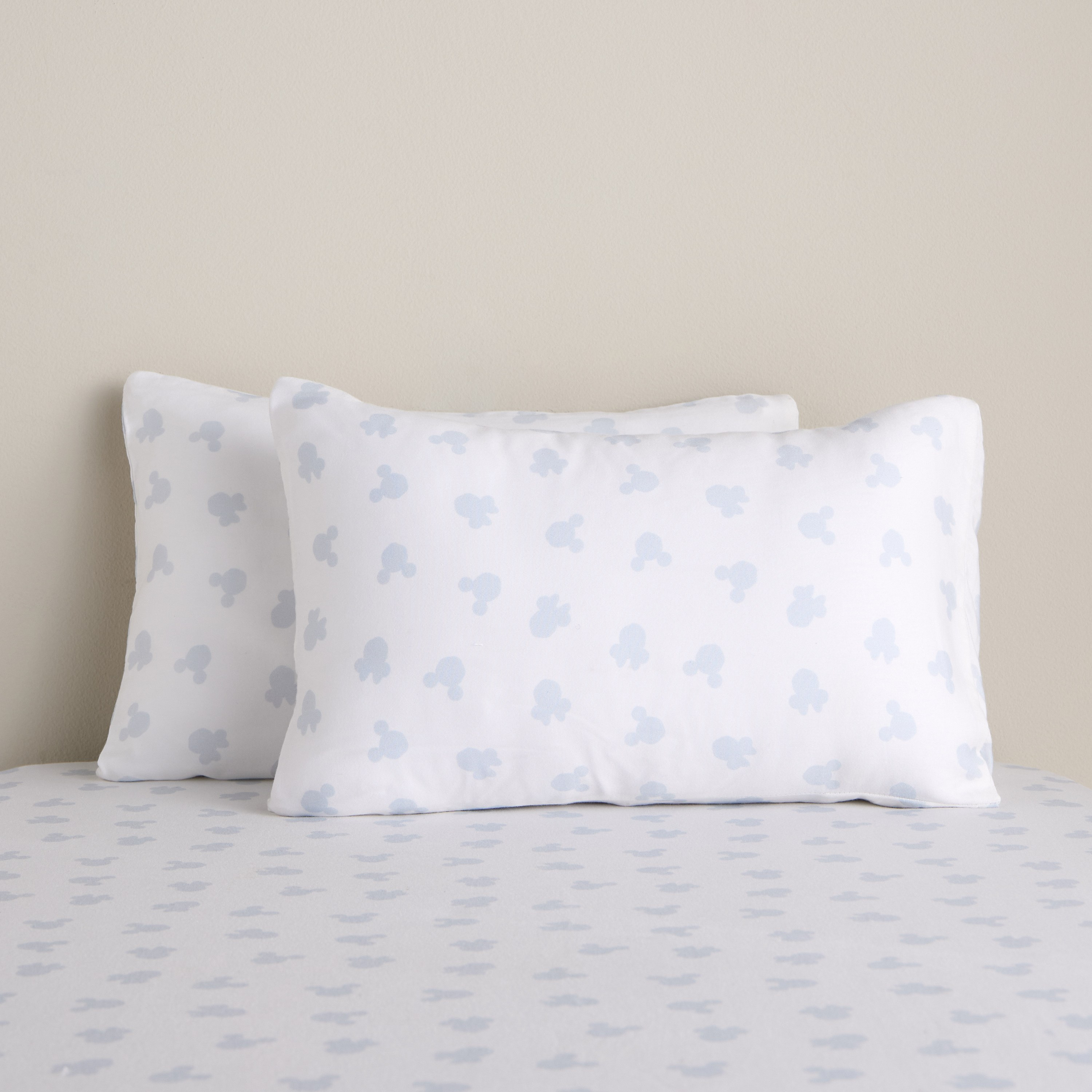 Mickey and Minnie Moon Cotton 300 Thread Count 2-Piece Pillowcase Set - 30x45 cm