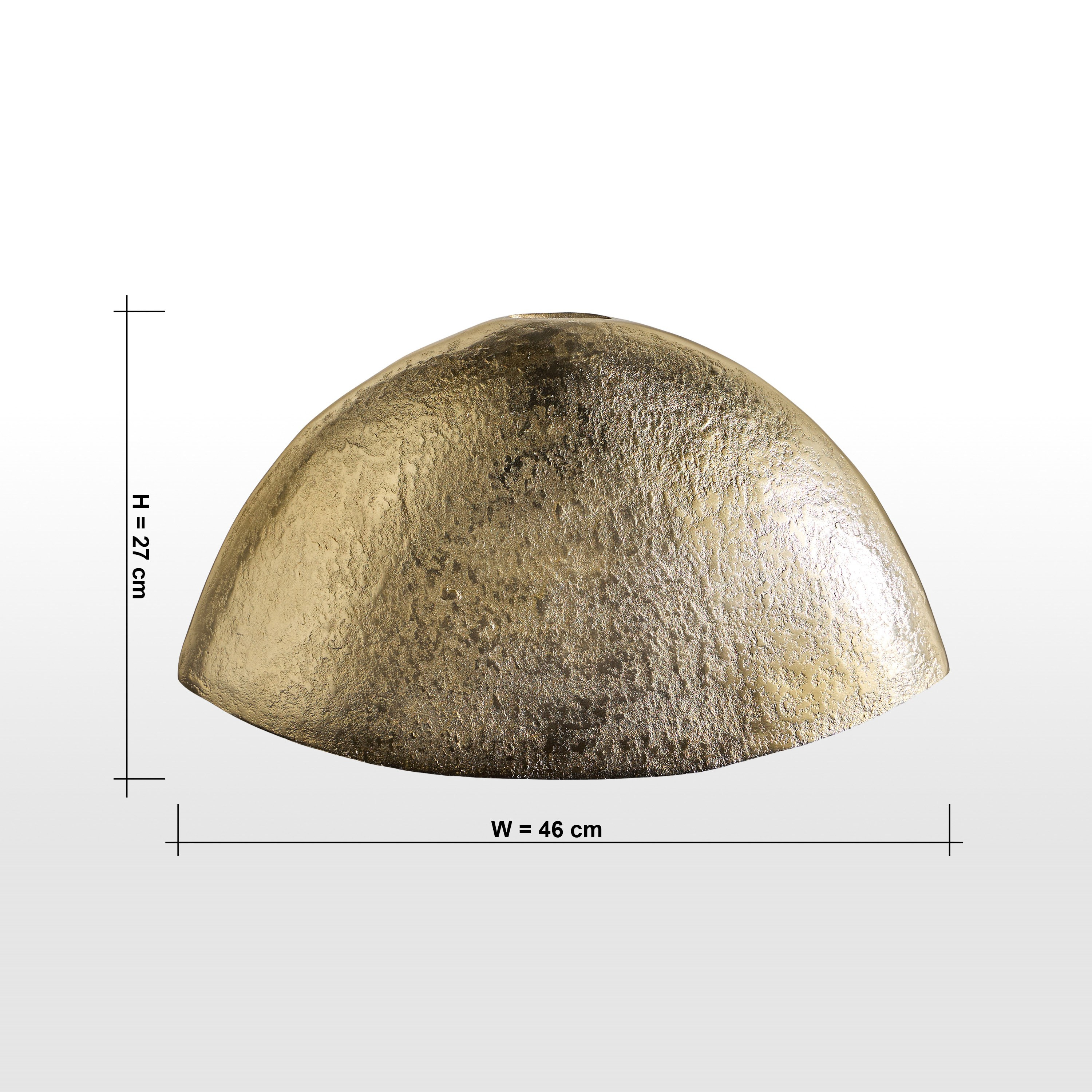 Dahab Oval Metal Vase - 27 cm-household-decor-vasesandbowls-image-4
