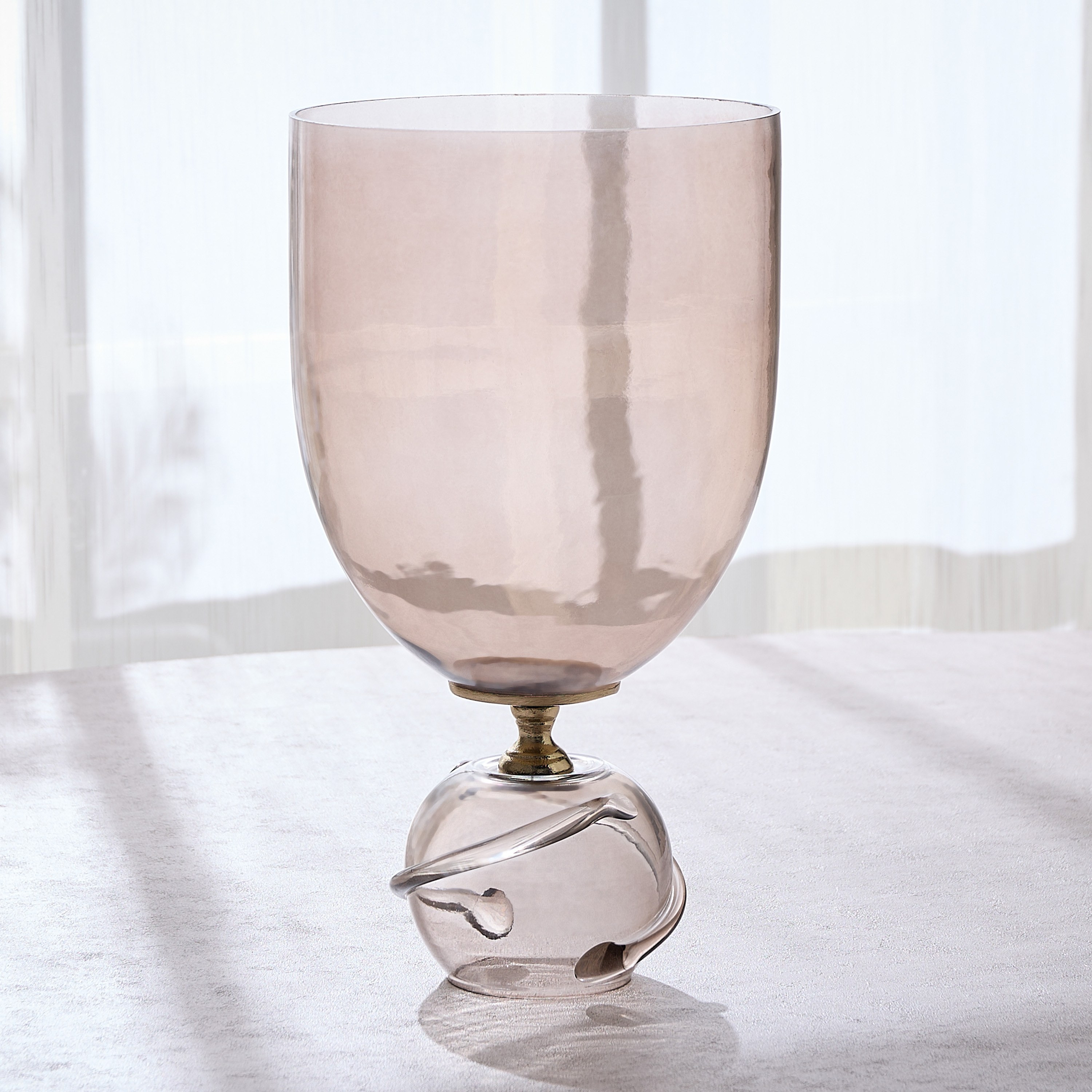 Dora Serpentine Glass Vase - 40 cm