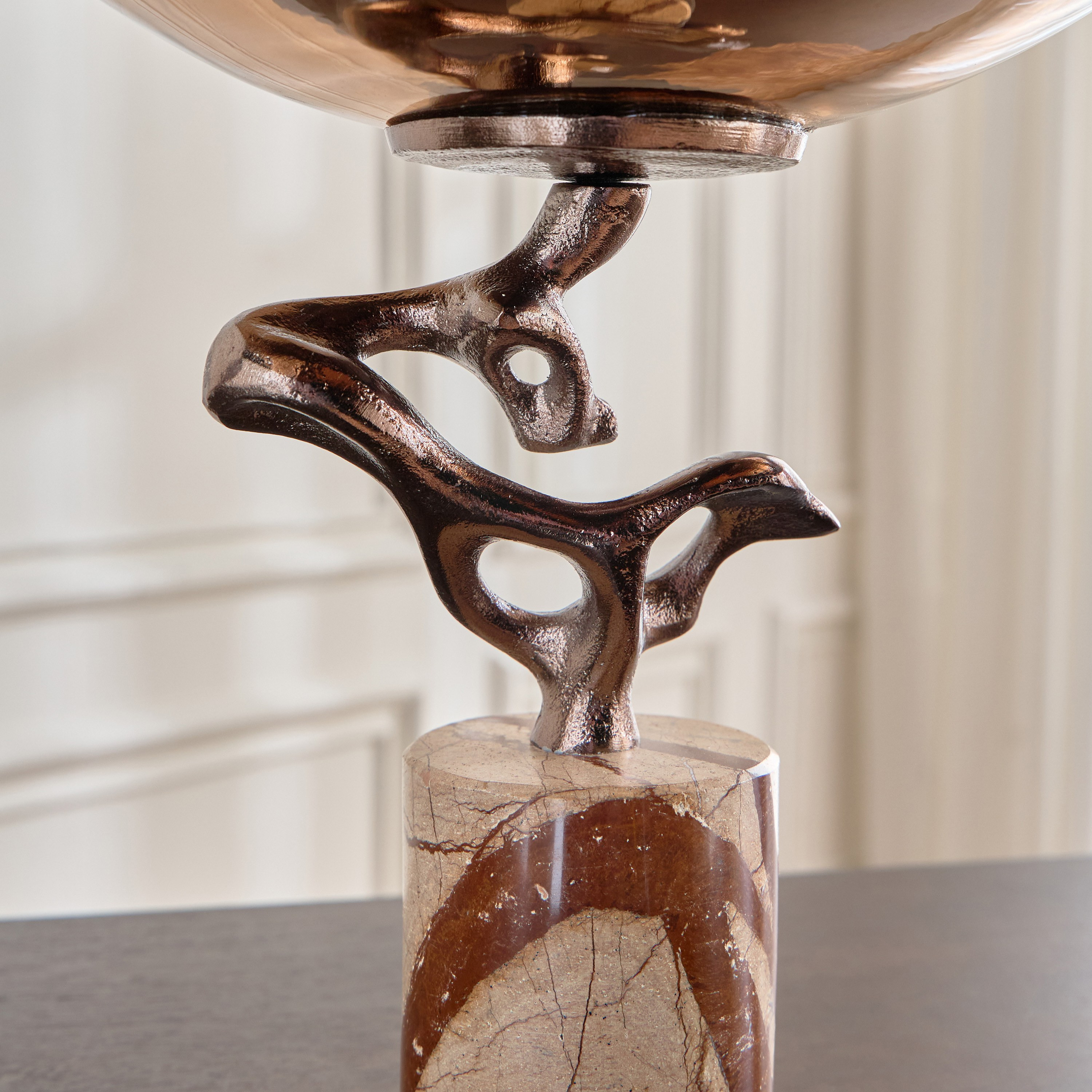 Dahab Metal Decorative Bowl - 25 cm-household-decor-vasesandbowls-image-2