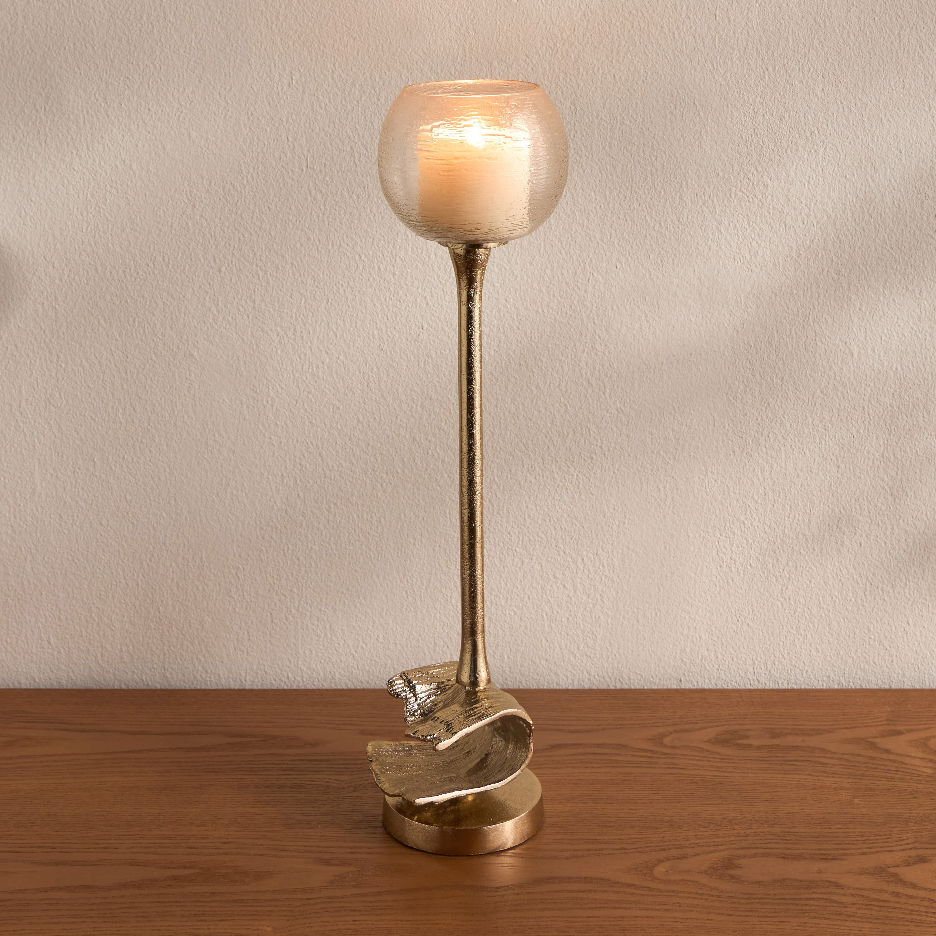حامل شموع فوتيف زجاج - فاطمة جيلدان - 46 سم-household-decor-candleholdersandlanterns-image-2
