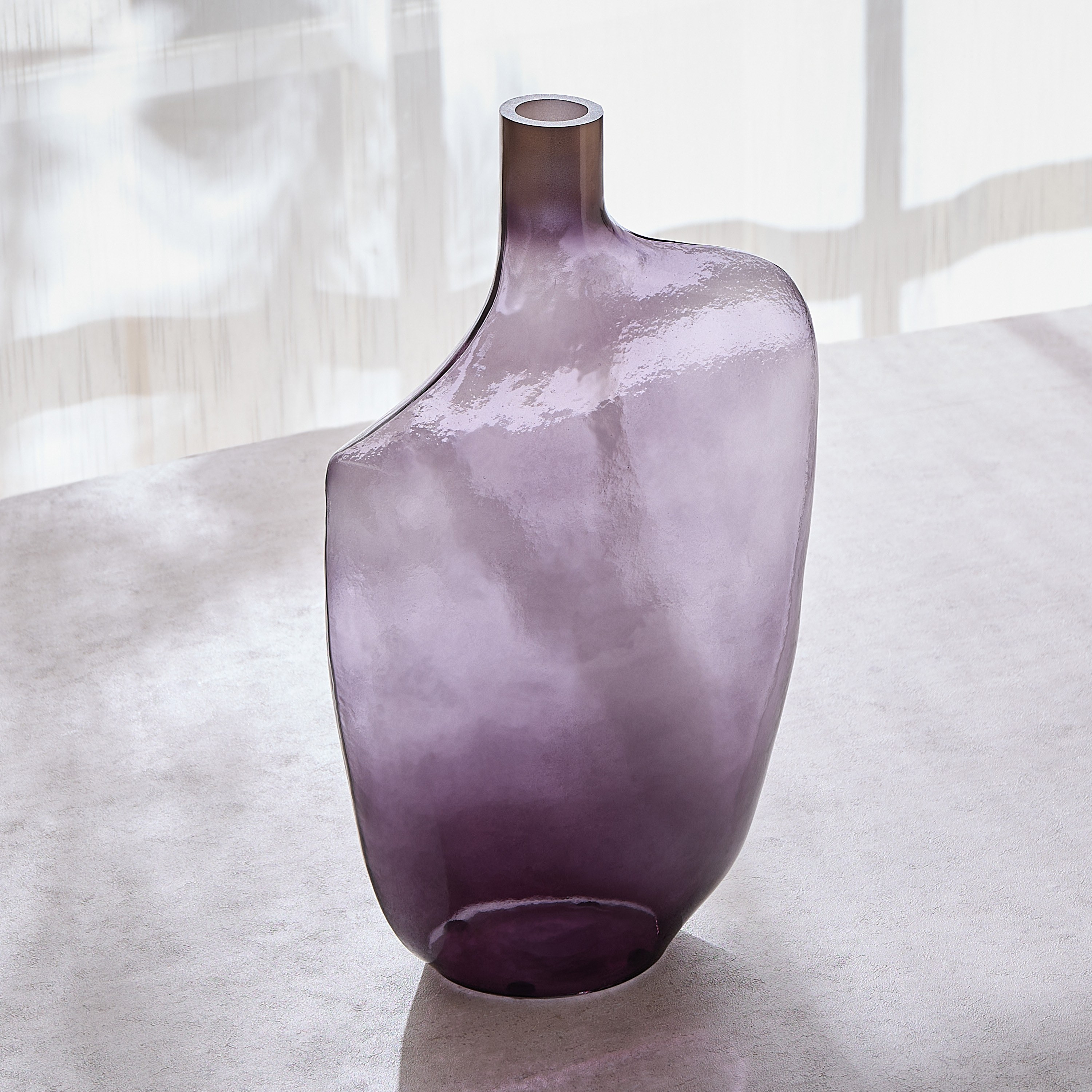 Nouf Midnight Glass Vase - 48 cm-household-decor-vasesandbowls-image-2
