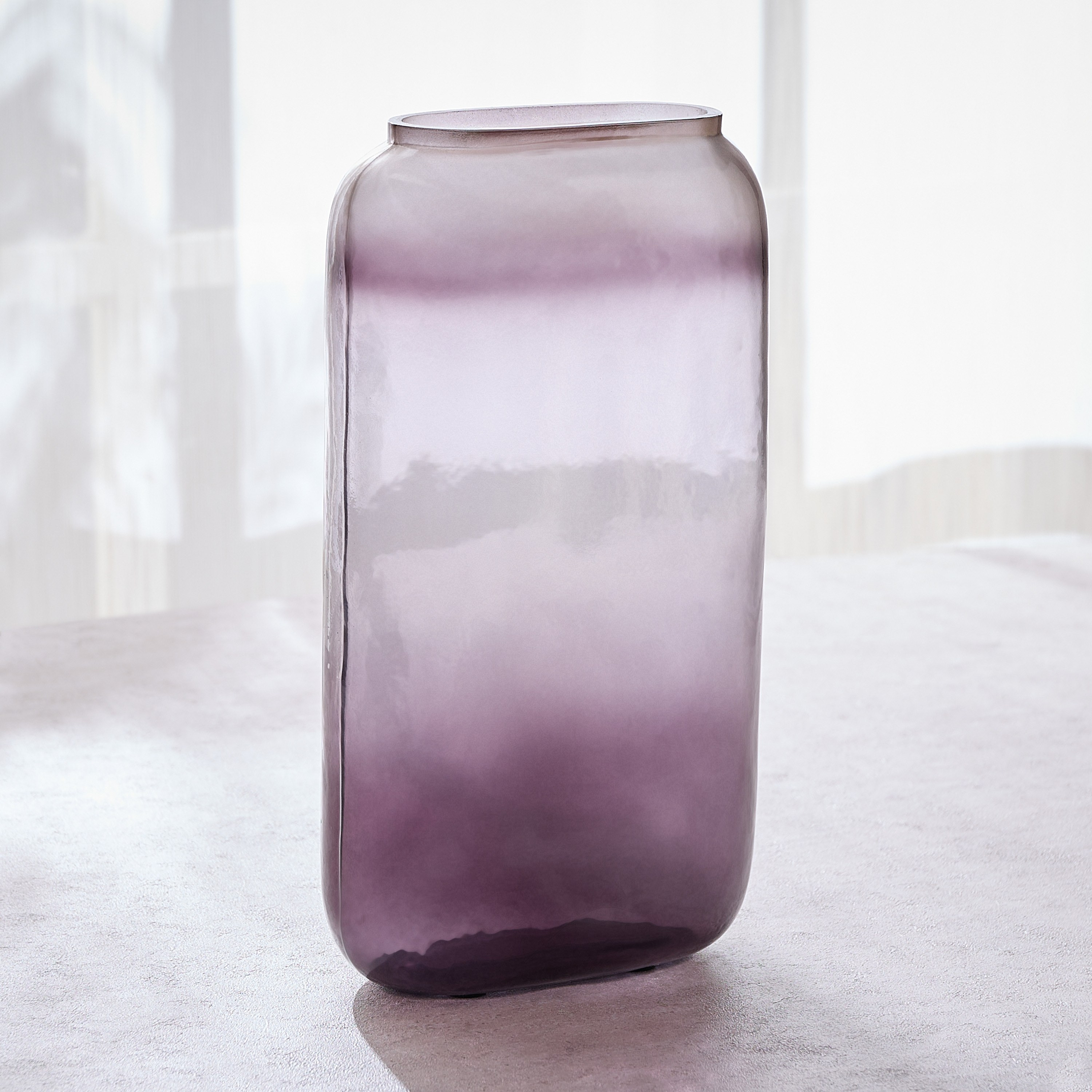 Nouf Midnight Glass Vase - 34 cm