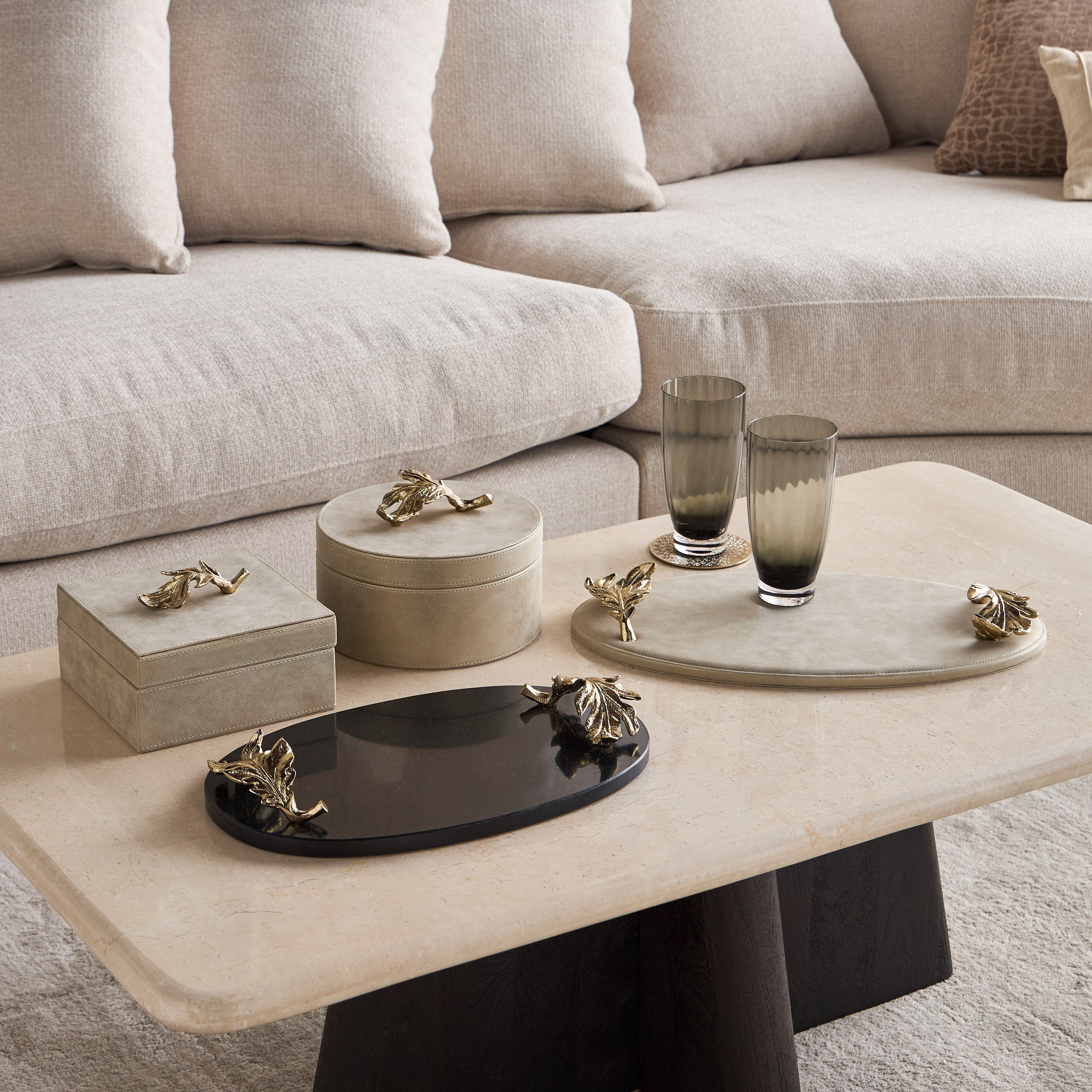 Twirl Decorative Tray - 38 cm-household-decor-boxesandtrays-image-3