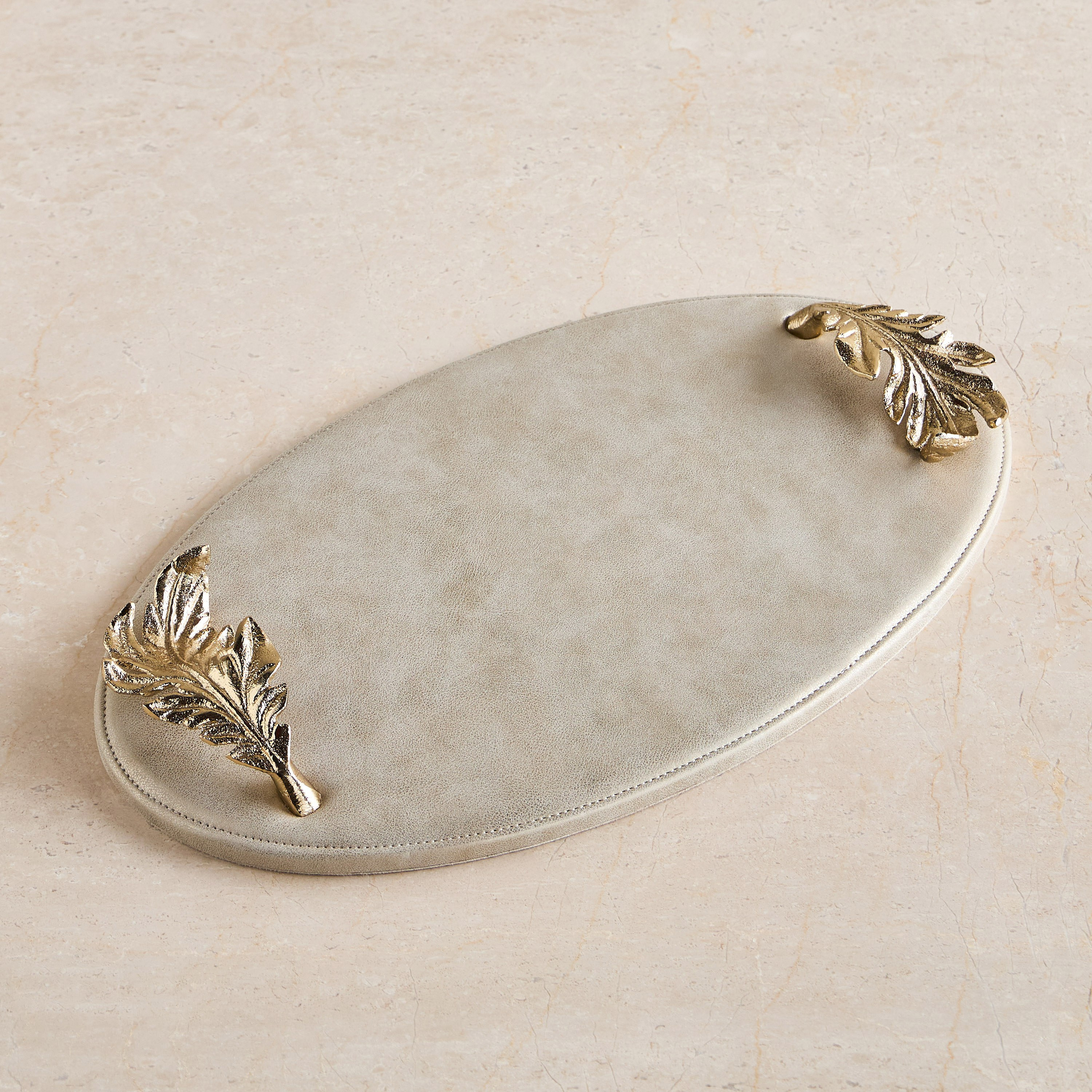 Twirl Decorative Tray - 43 cm-household-decor-boxesandtrays-image-1