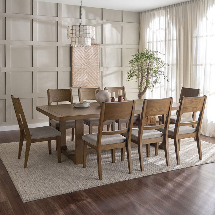 Shop Brentwood 8-Seater Wooden Top Dining Set | Homecentre UAE