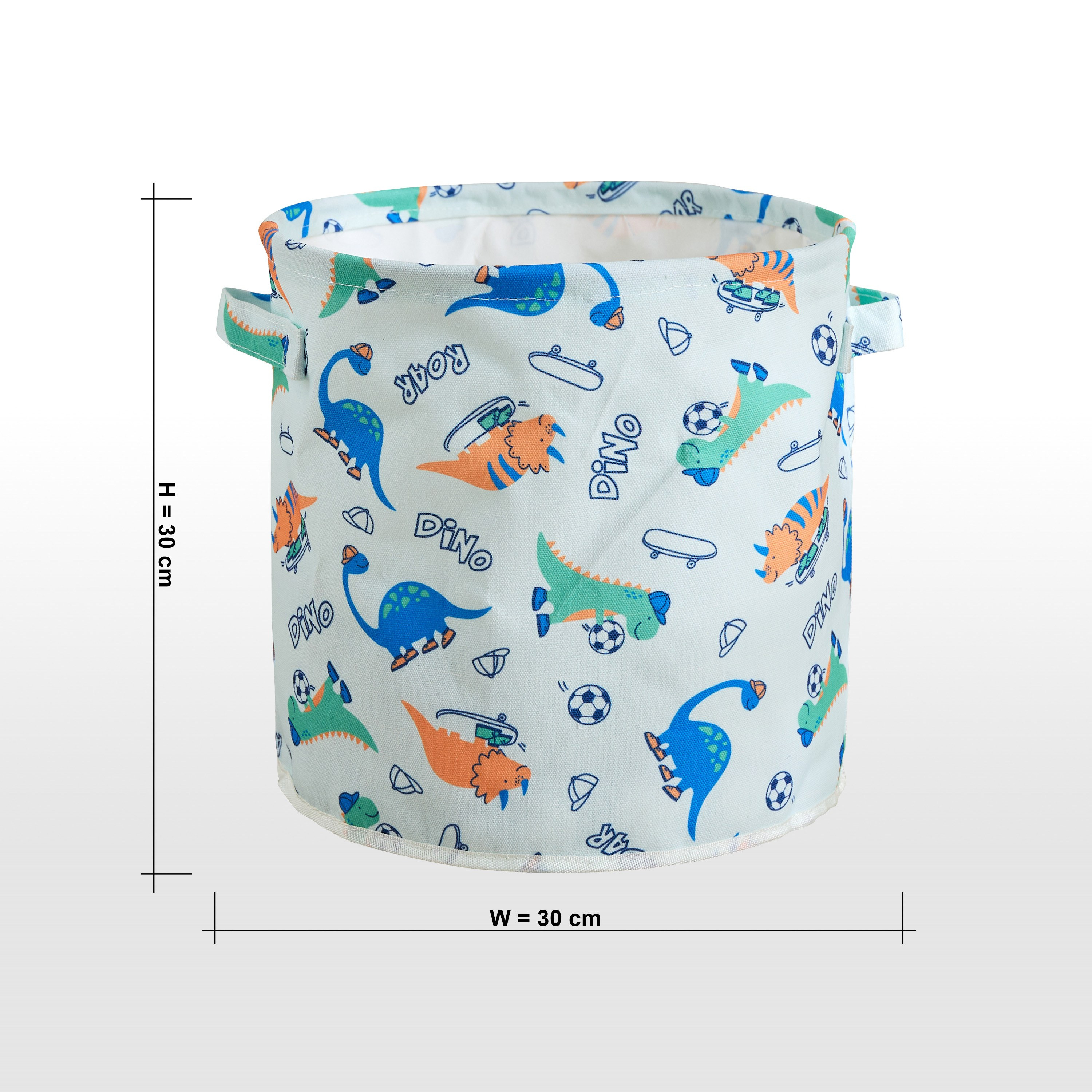 Kenneth Dino Canvas Storage Basket-babyandkids-bathandstorage-storage-binsandbaskets-image-4