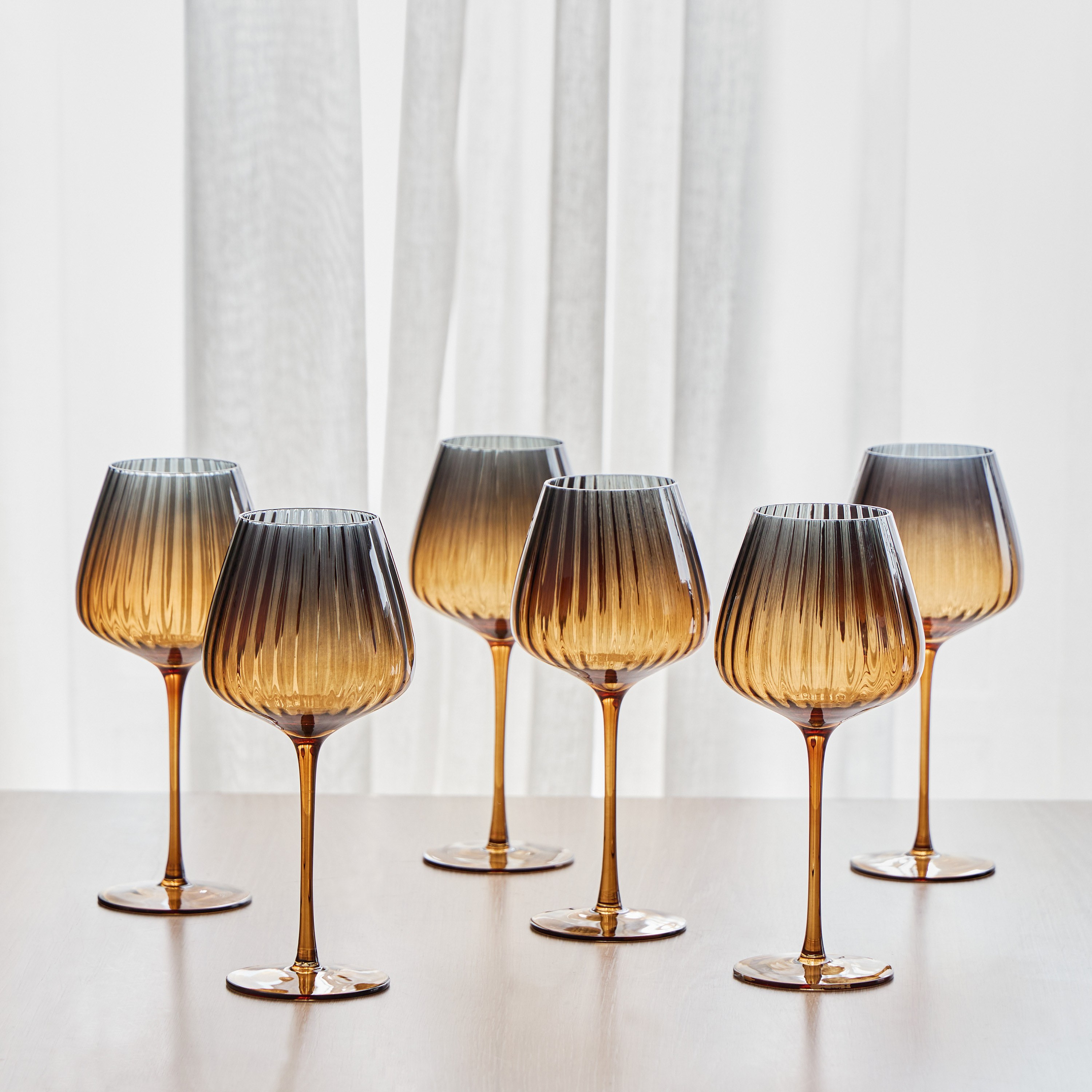 Dahab 6-Piece Stem Glass Set - 590 ml-household-dining-glassware-stemware-image-1