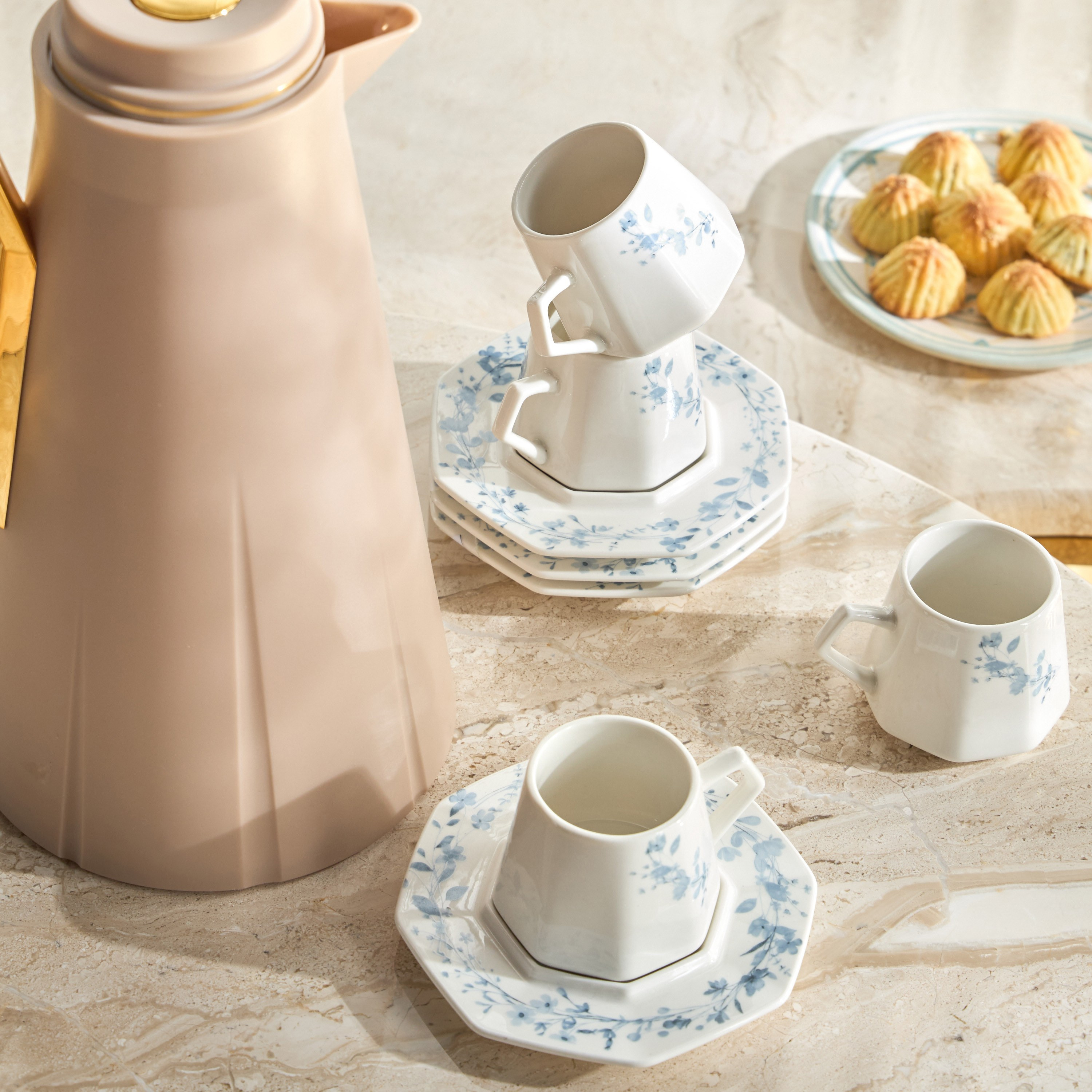طقم اسبريسو خزف صيني 12 قطعة - توماس - 90 مل، يخدم 6-household-dining-teaandcoffee-teaandcoffeesets-image-4