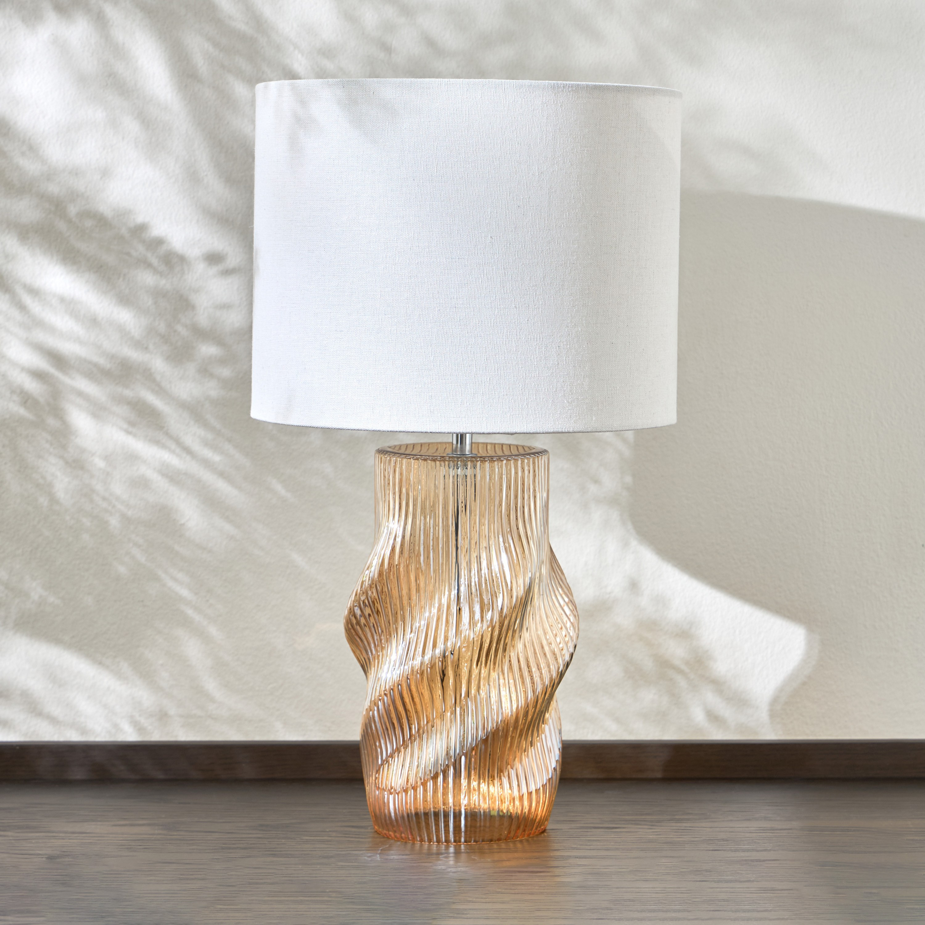 Mocha Glass Table Lamp - 48 cm-household-lighting-tableanddesklamps-image-1